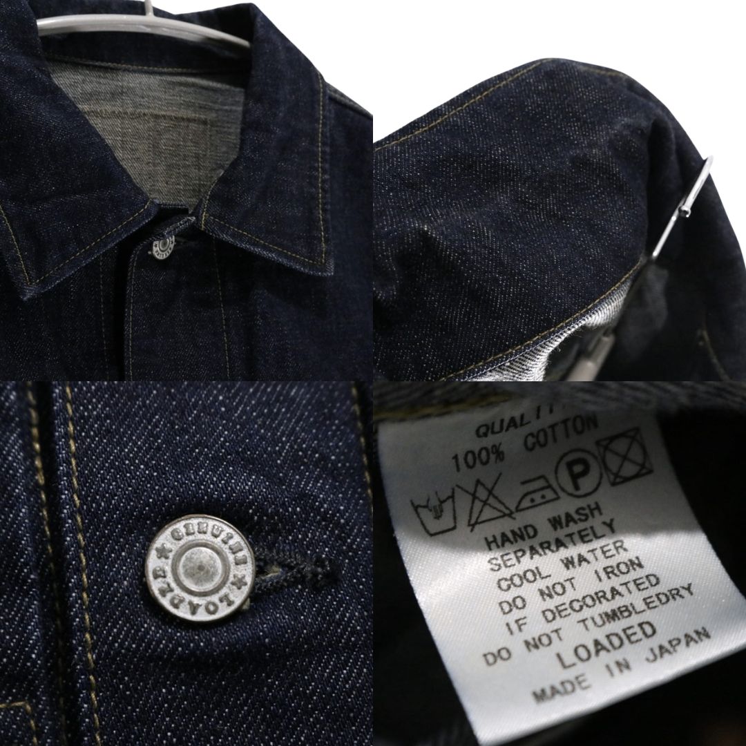 中古C】メンズ38(M) ローデッド 1stタイプ デニムジャケット LOADED 