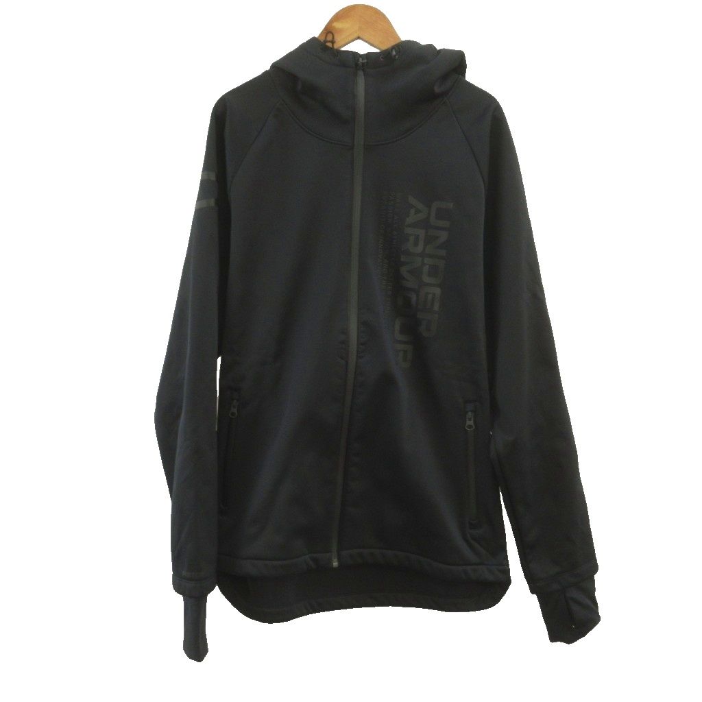 アンダーアーマー UNDER ARMOUR ジャケット 上着 パーカー M 黒 