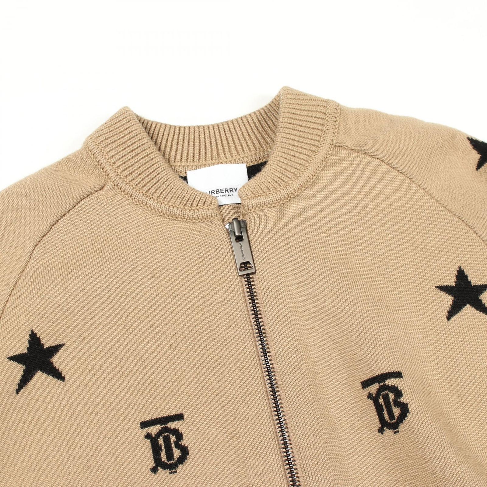 バーバリー BURBERRY ブルゾン TBロゴ スター柄 キッズ ニット 8050336 