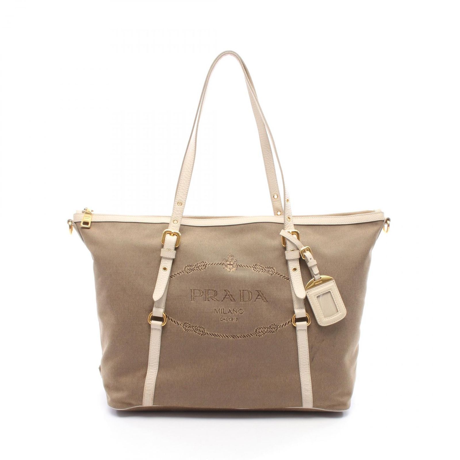 プラダ PRADA トートバッグ LOGO JACQUARD ロゴジャガード