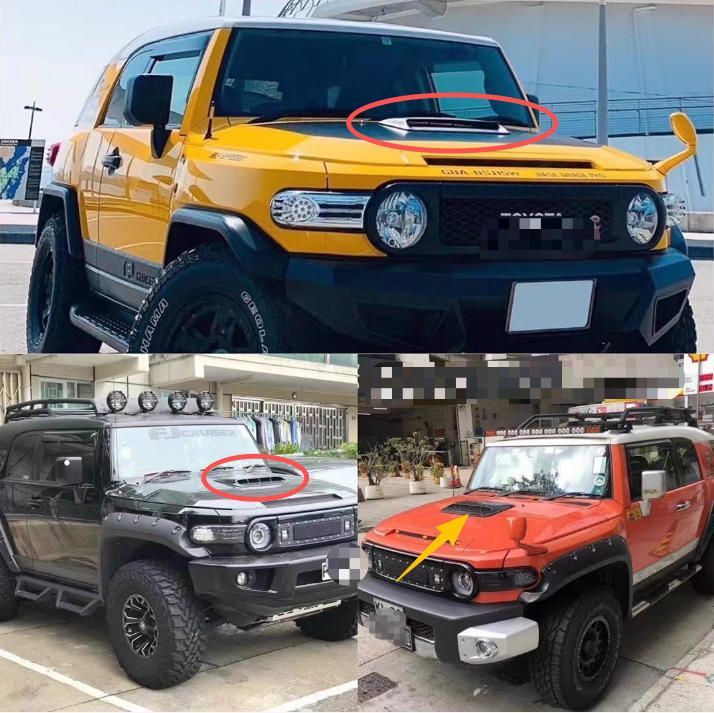 トヨタ FJクルーザー 07-20 ボンネット フードフロントデコレーション