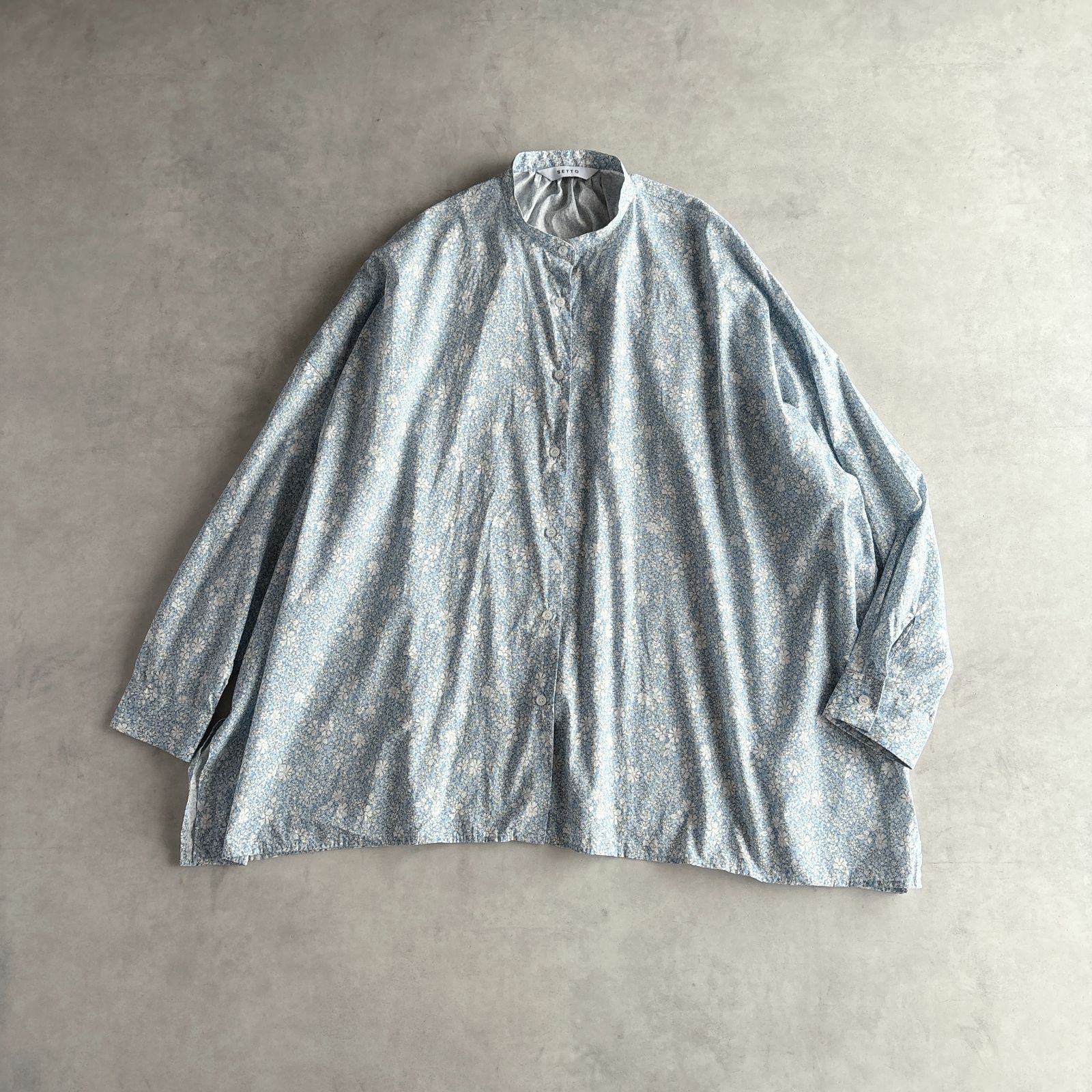 SETTO セット　リバティブラウス　ジャパンブルー　ブルー系　copole 極美品 / SETTO×coupole セット×クーポール / LIBERTY FARMS SHIRT