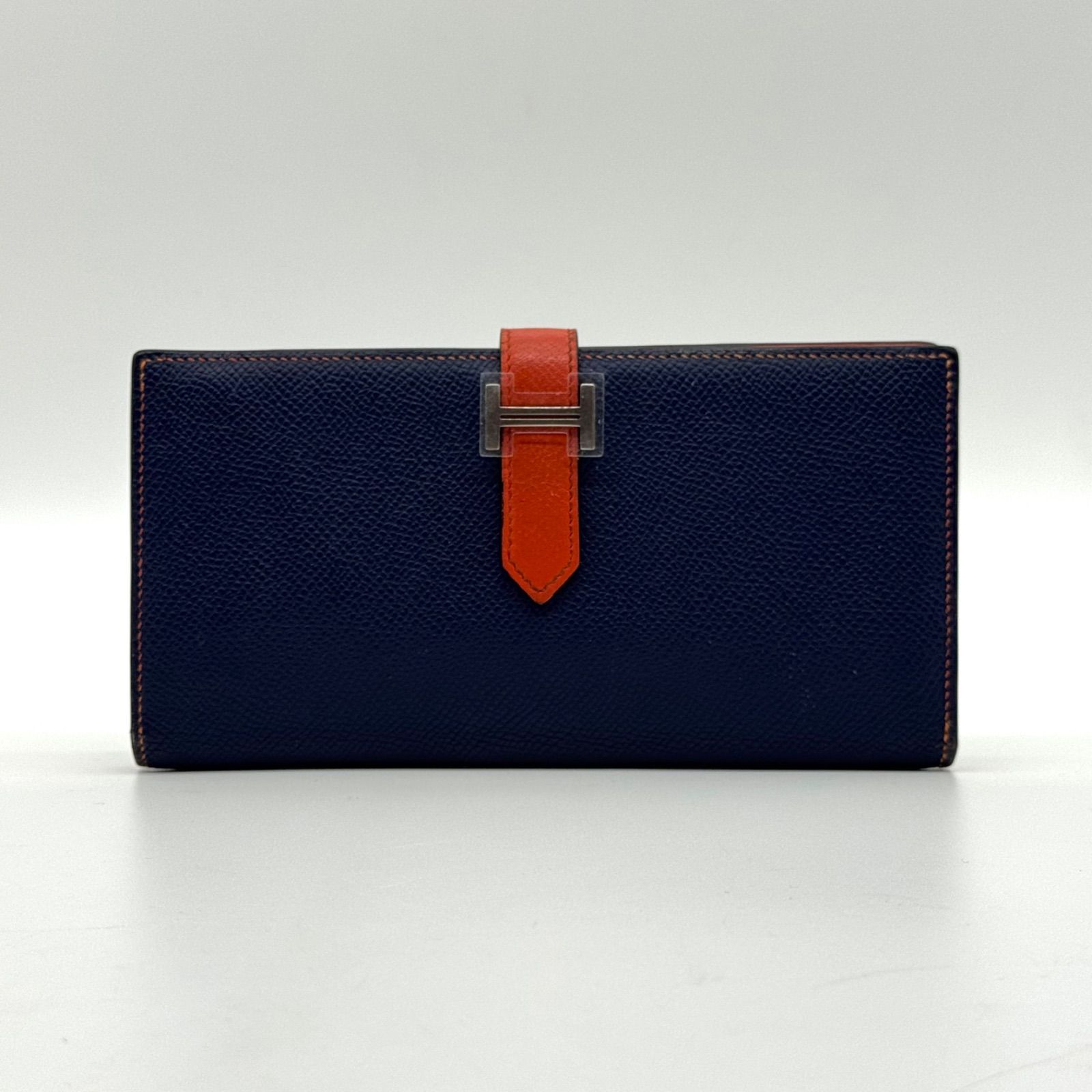 エルメス HERMES ベアン スフレ 長財布エルメスベアンスフレオレンジ 