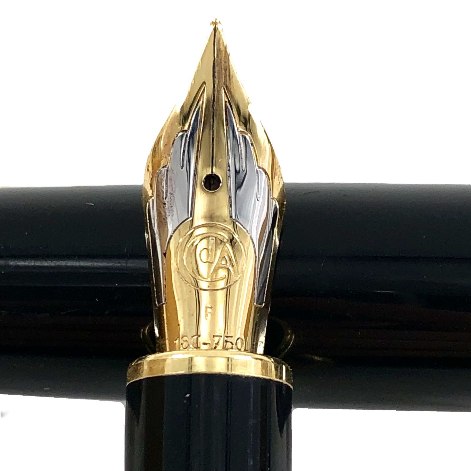 CARAN D'ACHE カランダッシュ 万年筆 18C-750 刻印 ブラック【PF-918