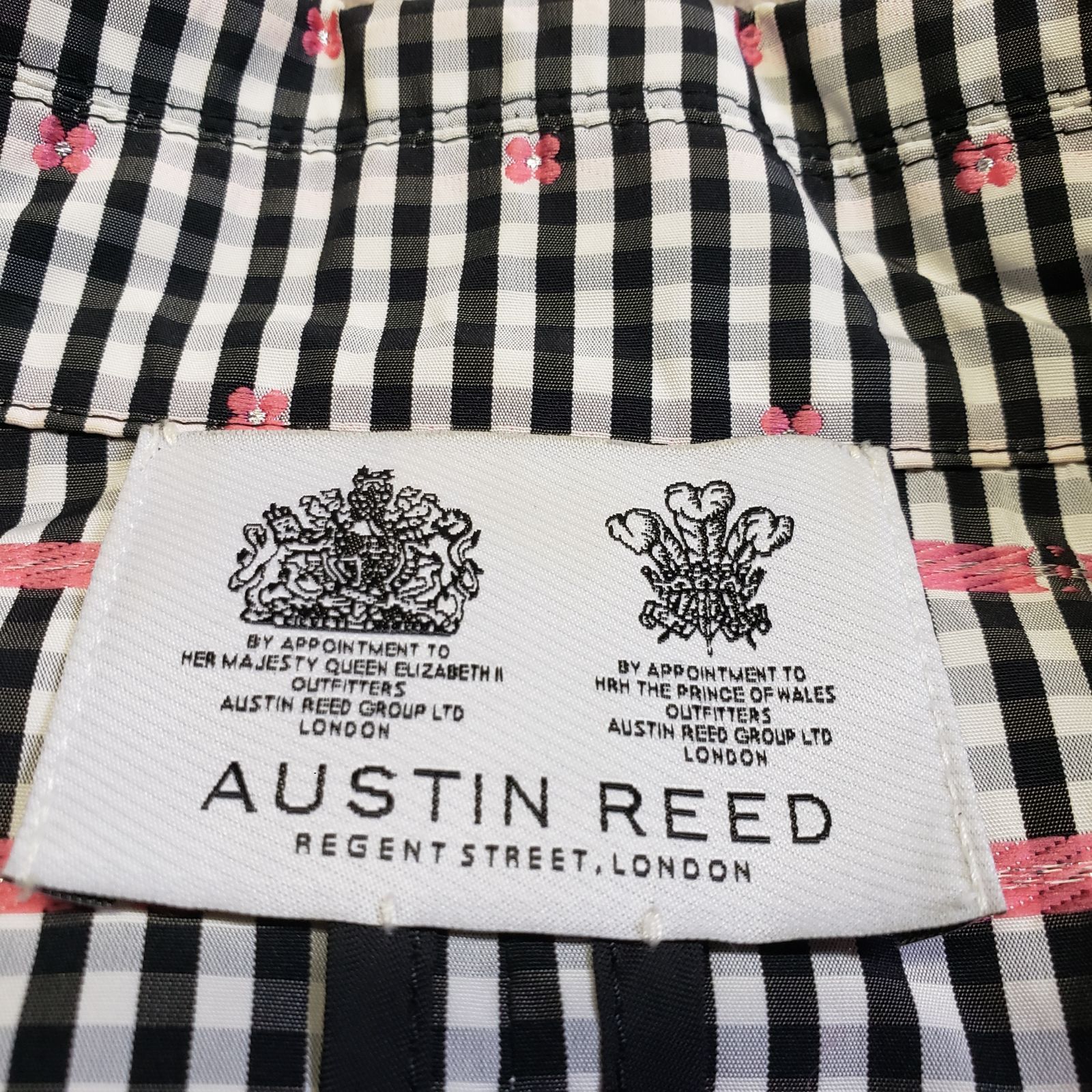 AUSTIN REED オースチンリード テーラードジャケット チェック柄 花柄 