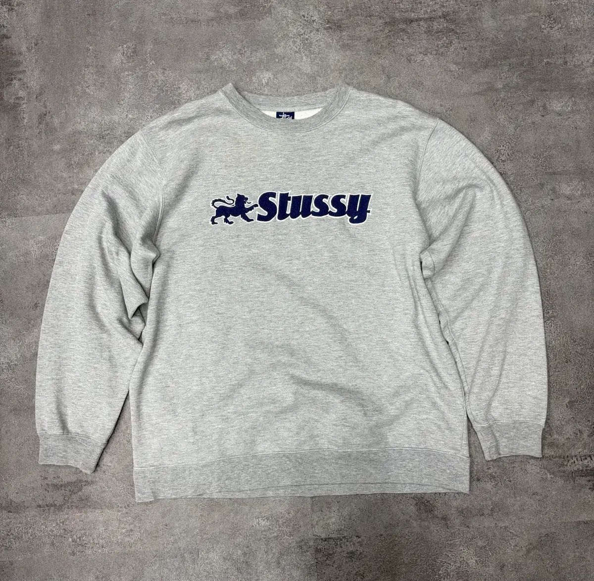 90s STUSSY ステューシー Spellout グレー スウェット Tシャツ-激安 
