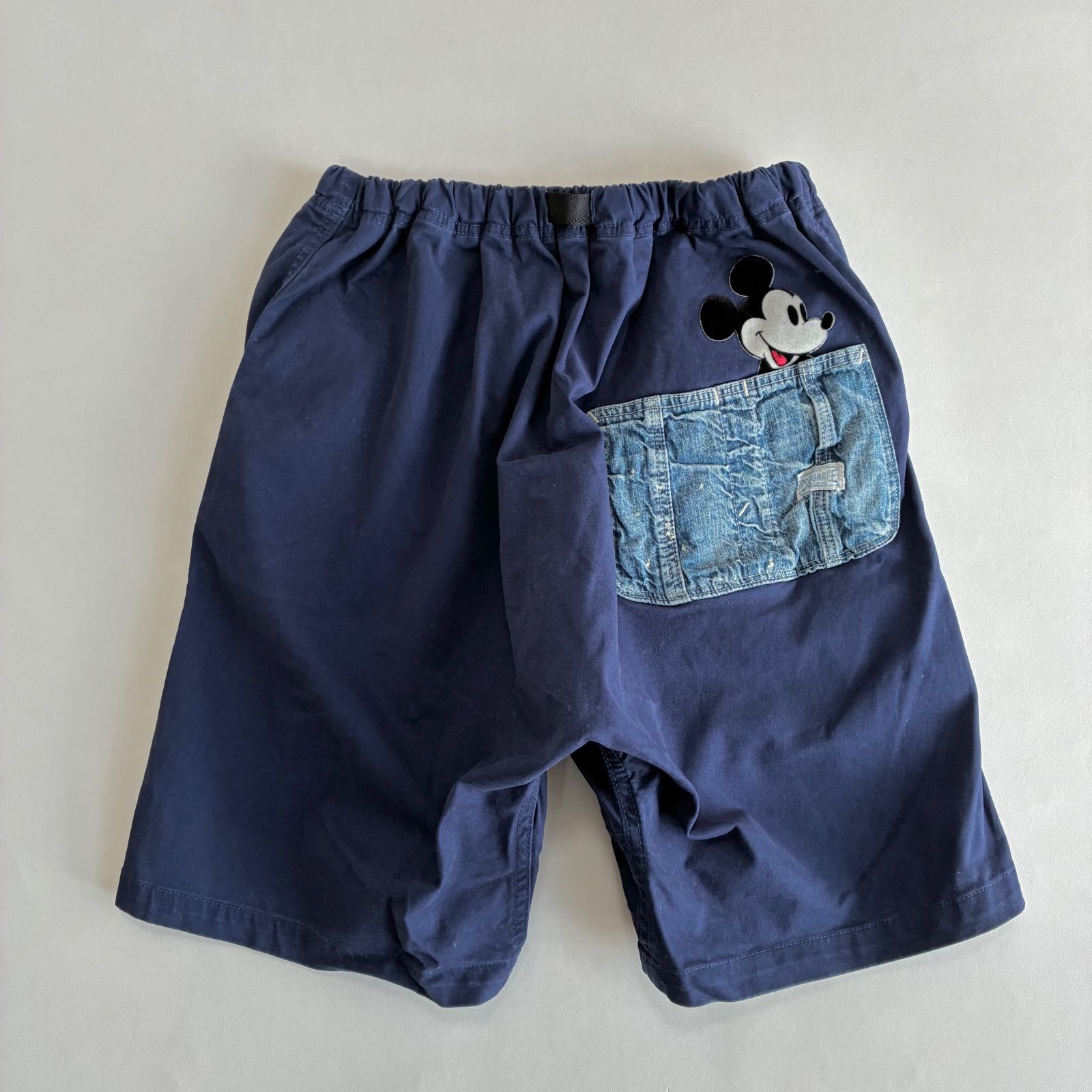 DENIM DUNGAREE デニムダンガリー☆ミッキーマウス ショートパンツ
