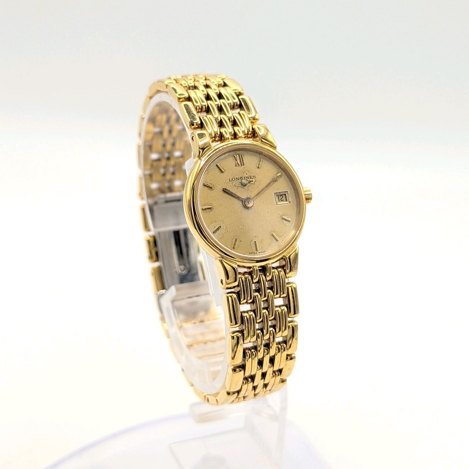 Longines L5.131.2 Watch Ladies Quartz Round Gold Y2K 00S Vintage 