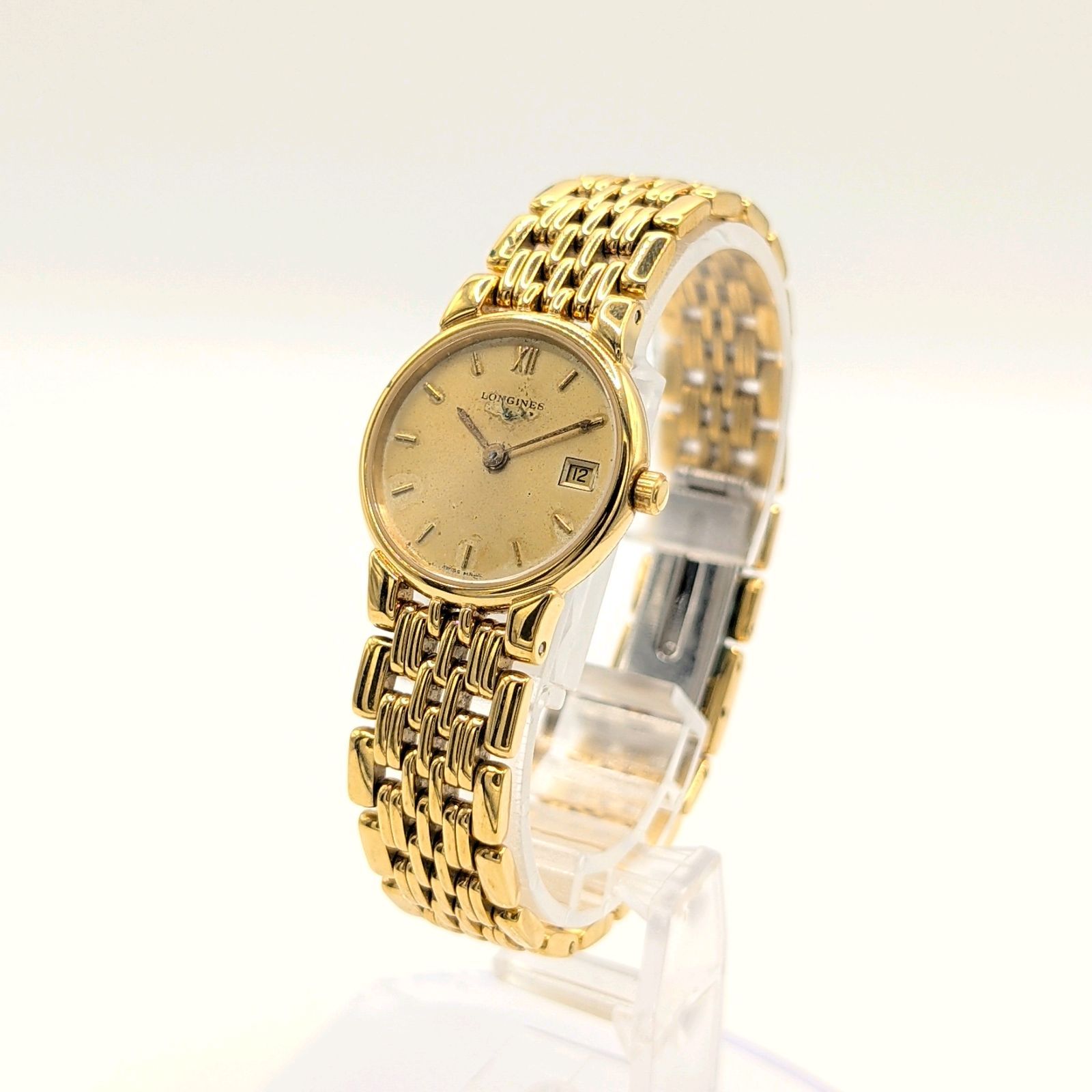 ロンジン　LONGINES 時計　レディース　ゴールド　ヴィンテージ Longines L5.131.2 Watch Ladies Quartz Round Gold Y2K 00S Vintage