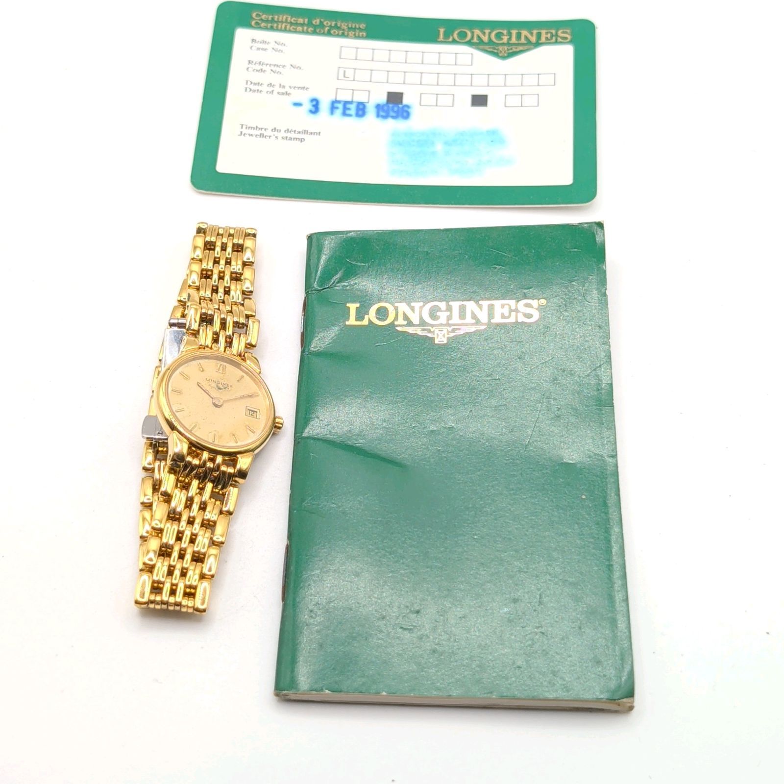 Longines L5.131.2 Watch Ladies Quartz Round Gold Y2K 00S Vintage