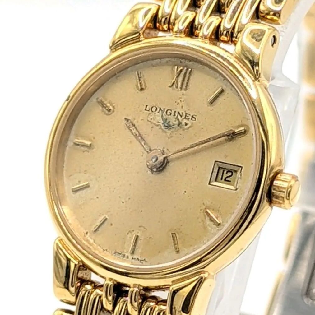 Longines L5.131.2 Watch Ladies Quartz Round Gold Y2K 00S Vintage
