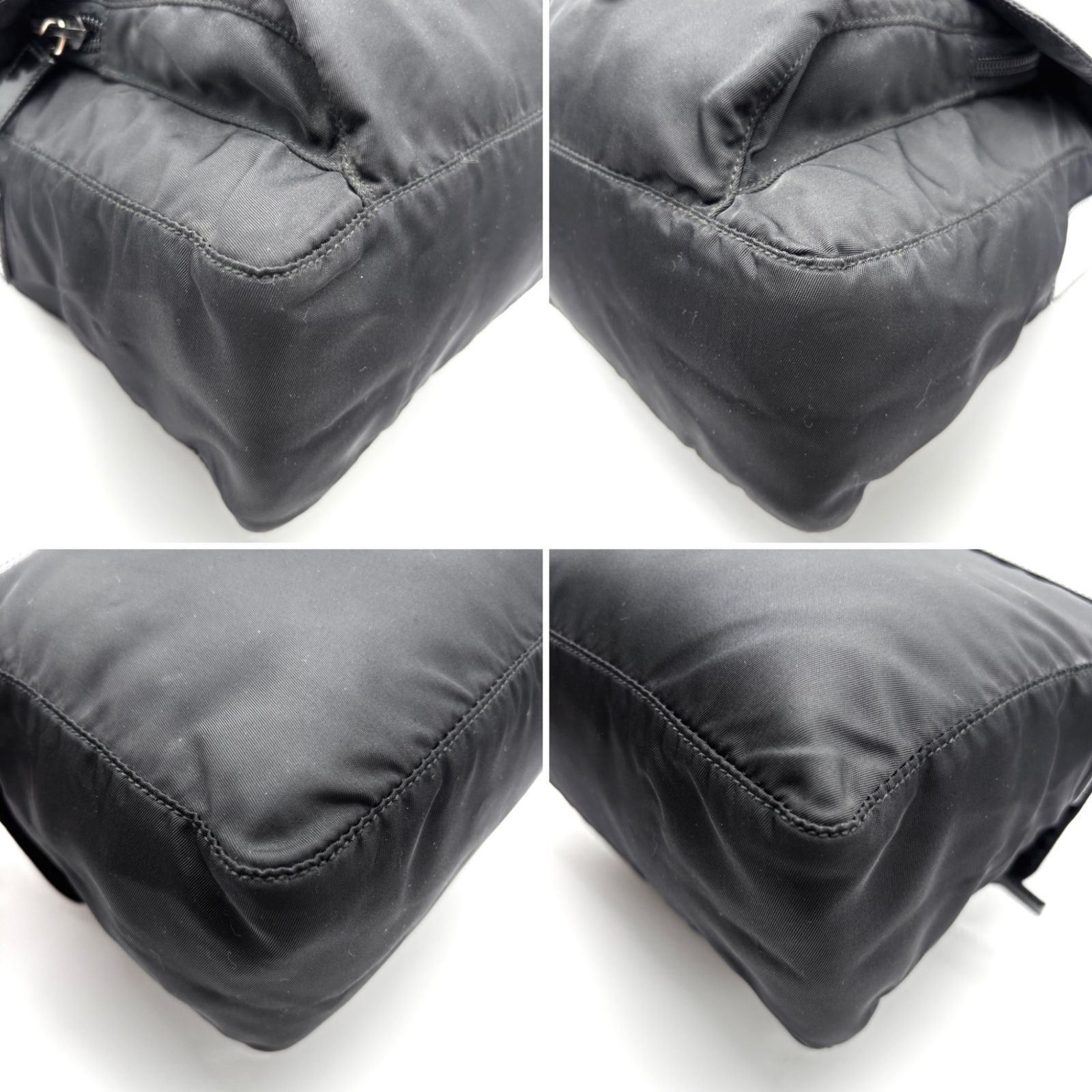 美品 PRADA プラダ ショルダーバッグ メッセンジャーバッグ フラップ 