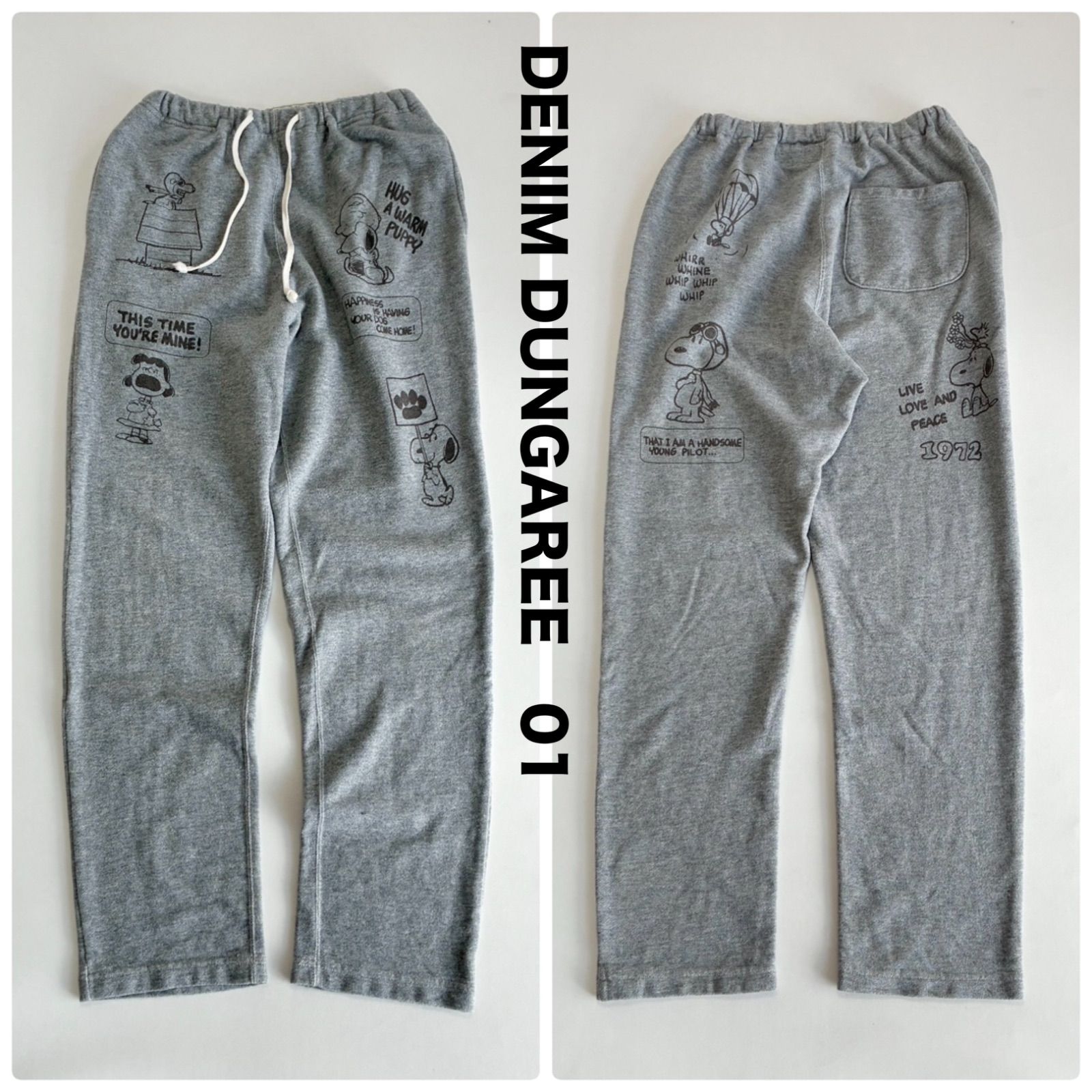 DENIM DUNGAREE デニムダンガリー☆スヌーピーコラボ プリント 