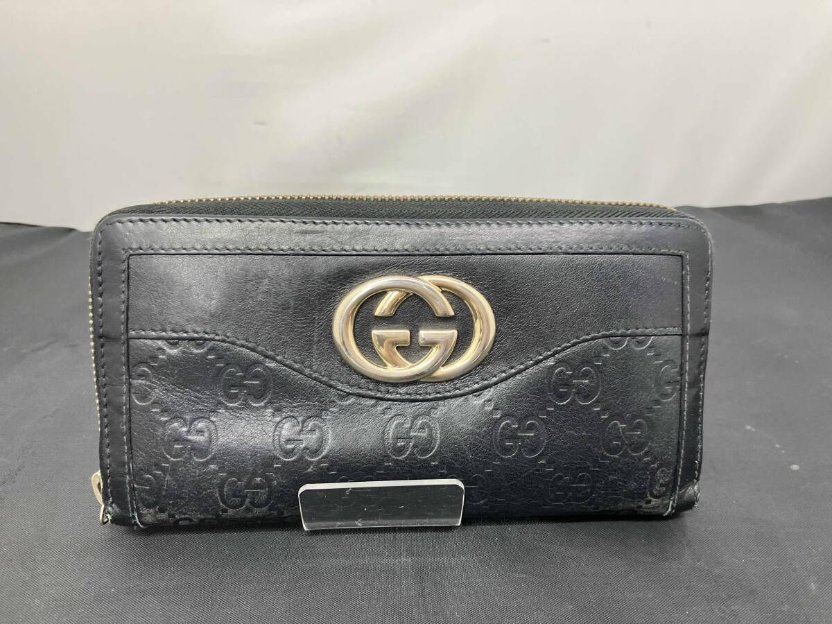 GUCCI グッチ インターロッキング シマ GG柄 長財布 ロング GUCCI シマ 