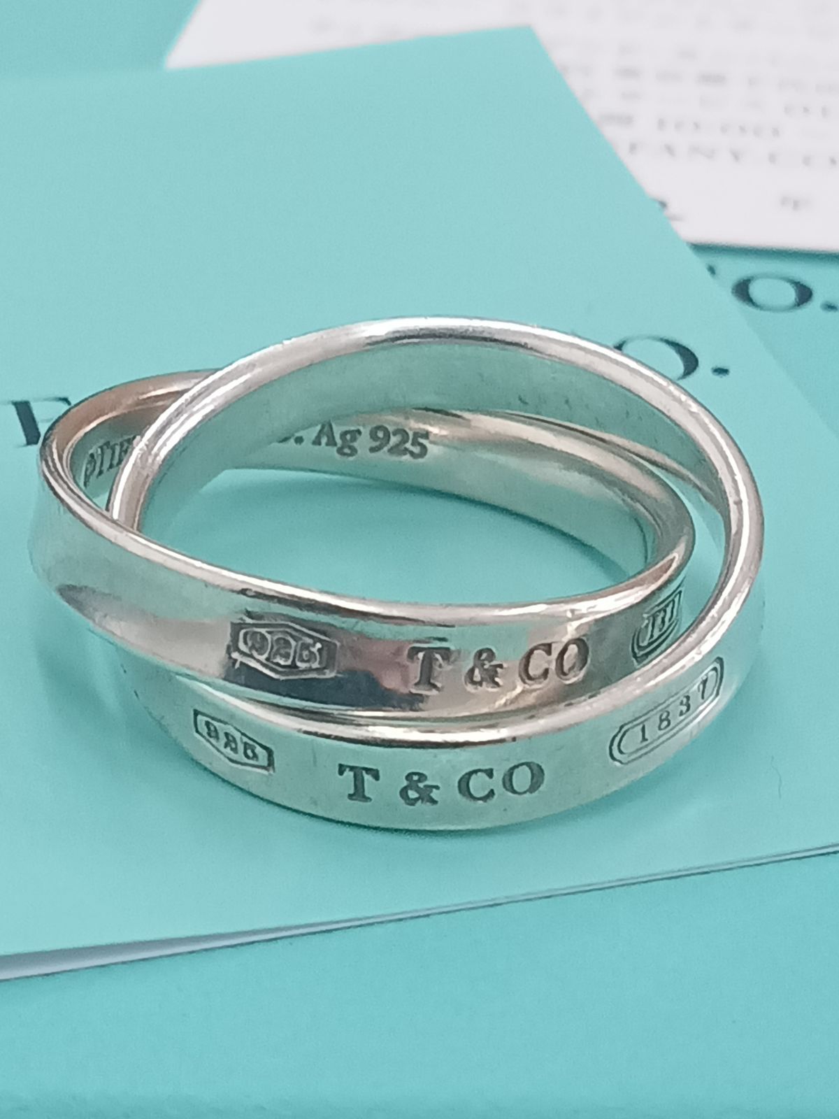 ティファニー 1837 インターロッキング サークル リング シルバー 925