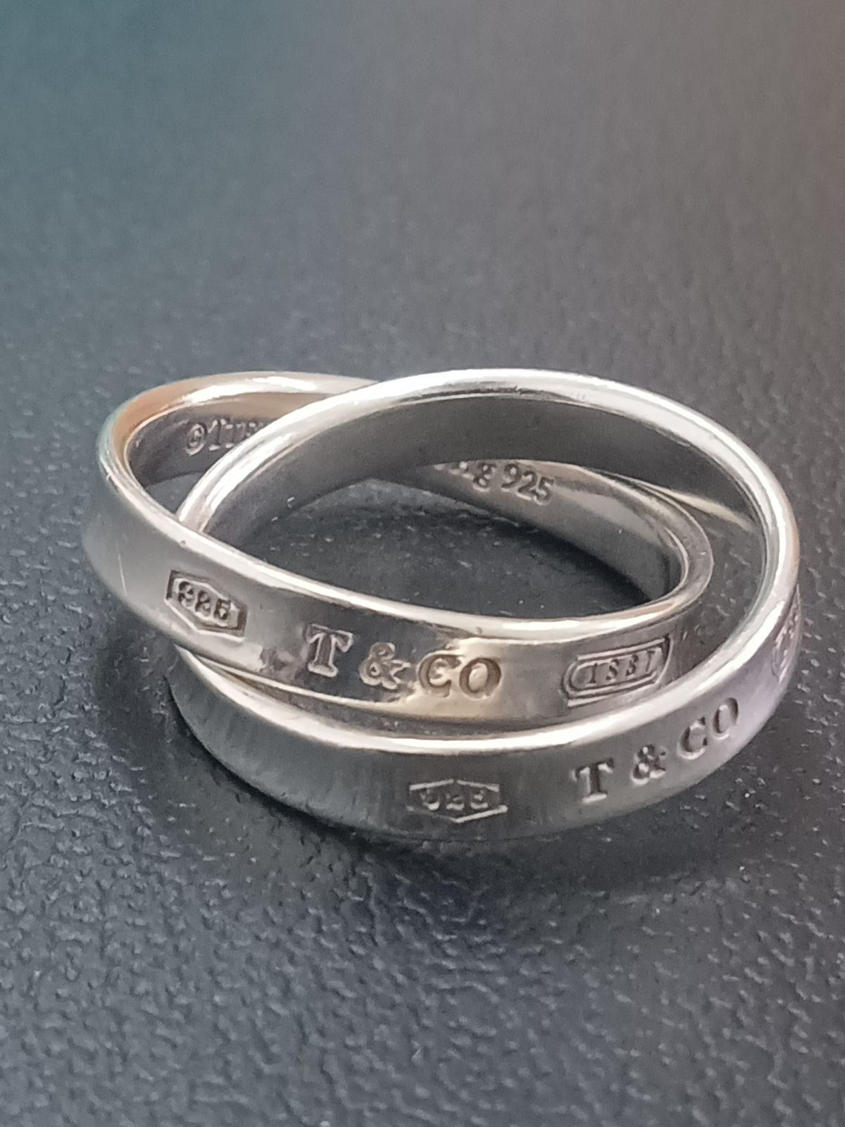 極美品 ティファニー 1837 インターロッキング リング 13.5号 シルバー ティファニー 1837 インターロッキング サークル リング シルバー 925