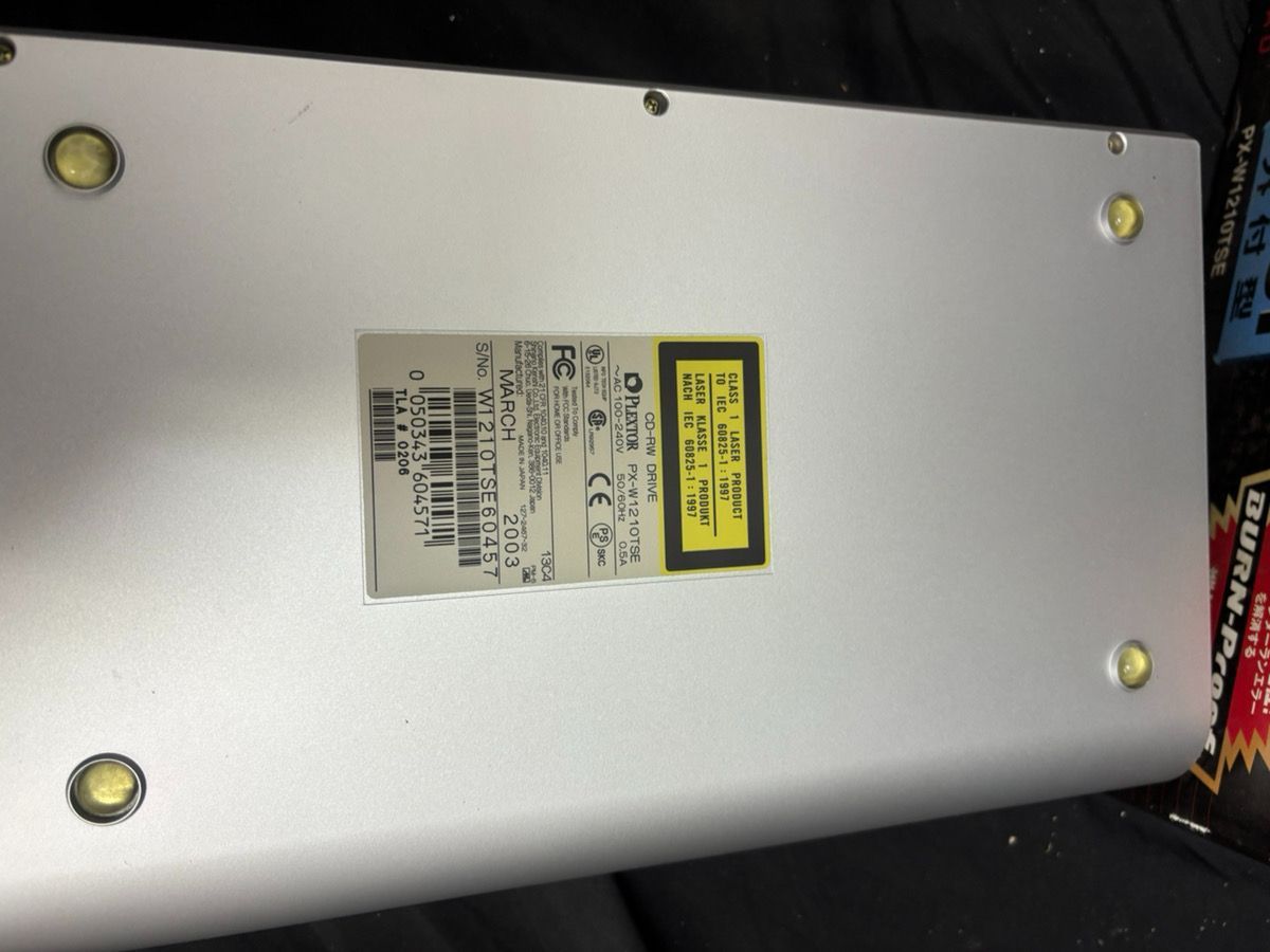 PLEXTOR PX-W1210TSE CD-RWドライブ 動作品 外付け SCSI対応 12
