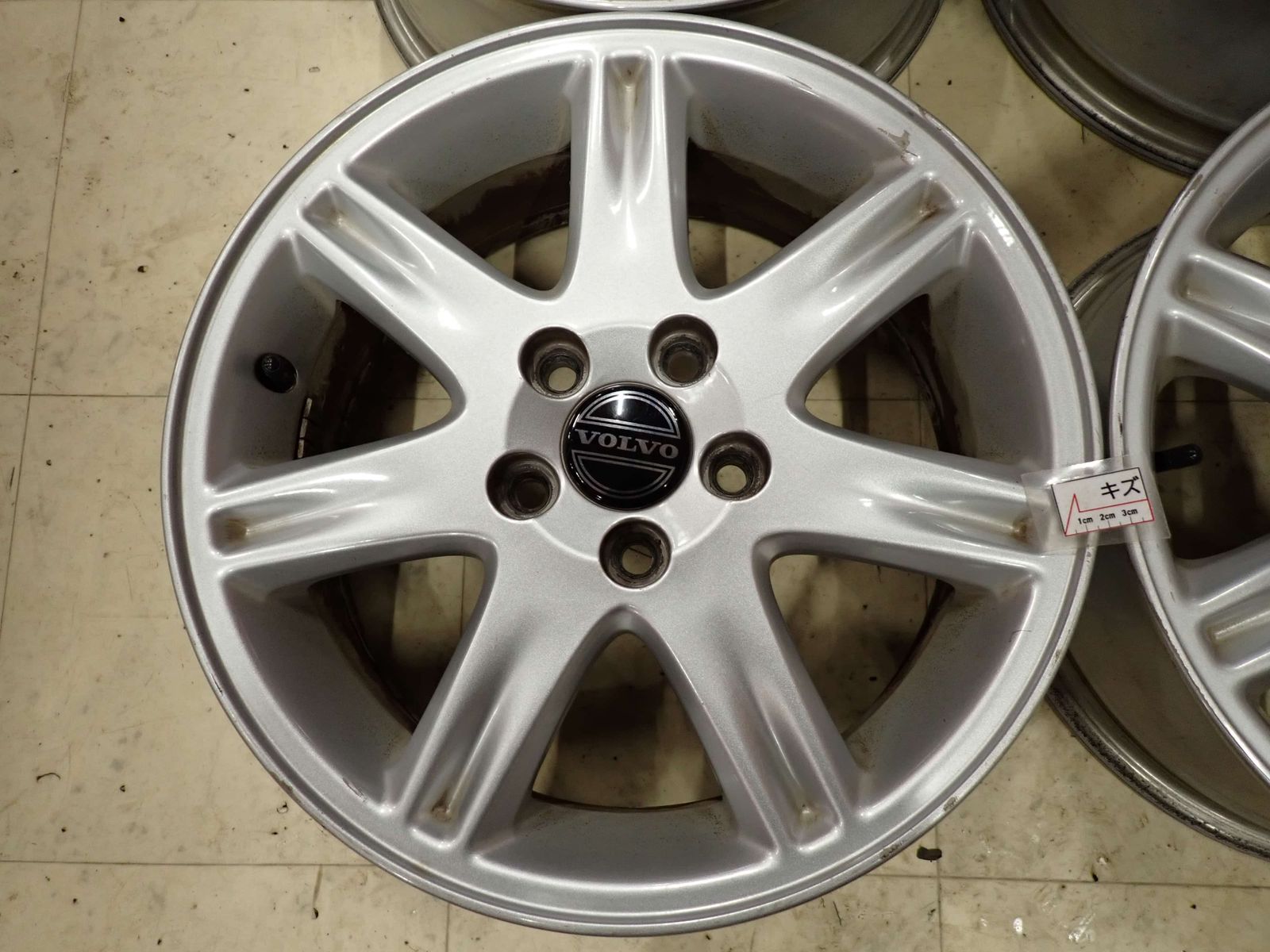 4本SET 会社宛 送料無料 16×6.5J ボルボ 純正 アルミ ホイール 5穴 PCD 