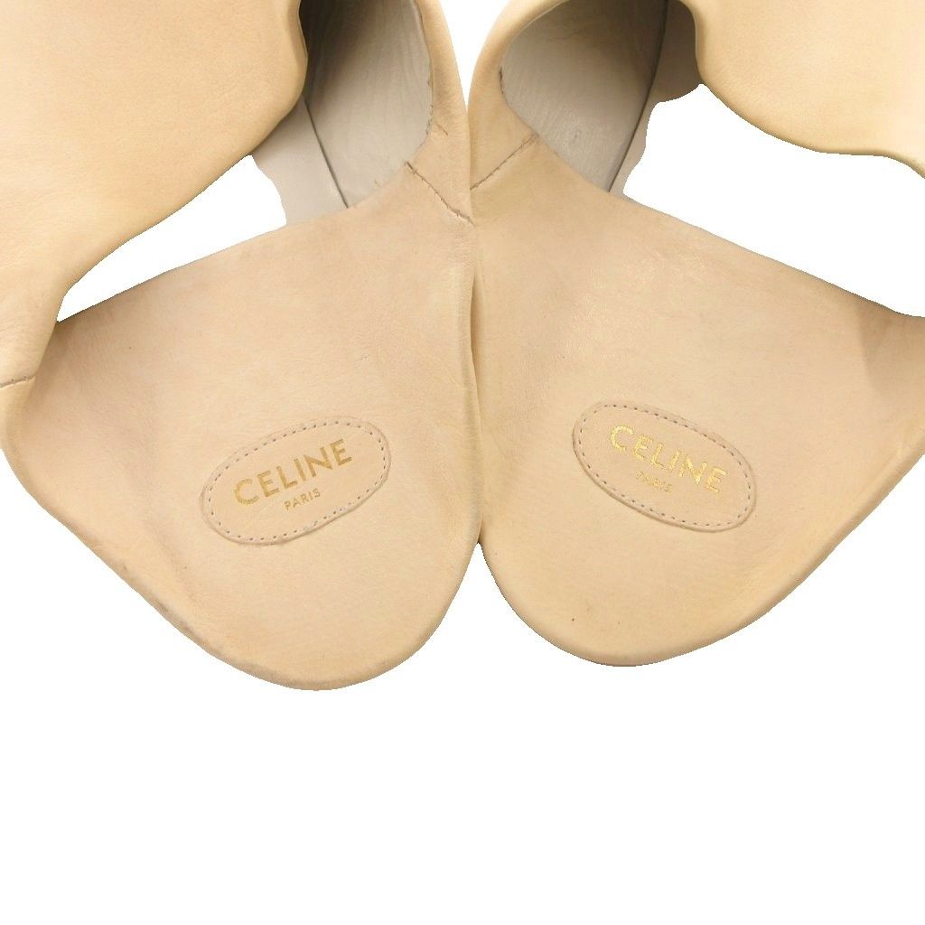 celine バブーシュ36 セリーヌ CELINE JACNO バブーシュ シューズ レザー ポインテッドトゥ