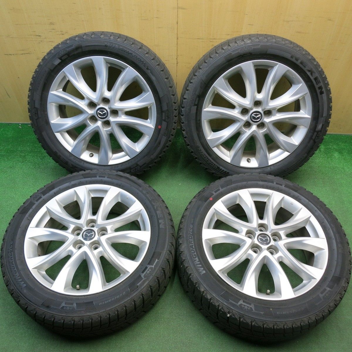 マツダ純正 CX-5 19インチ 225/55R19 タイヤホイール 1台分 中古品 マツダ（Mazda） CX-5 KF 純正 19インチ 2021年製 ヨコハマ ブルー