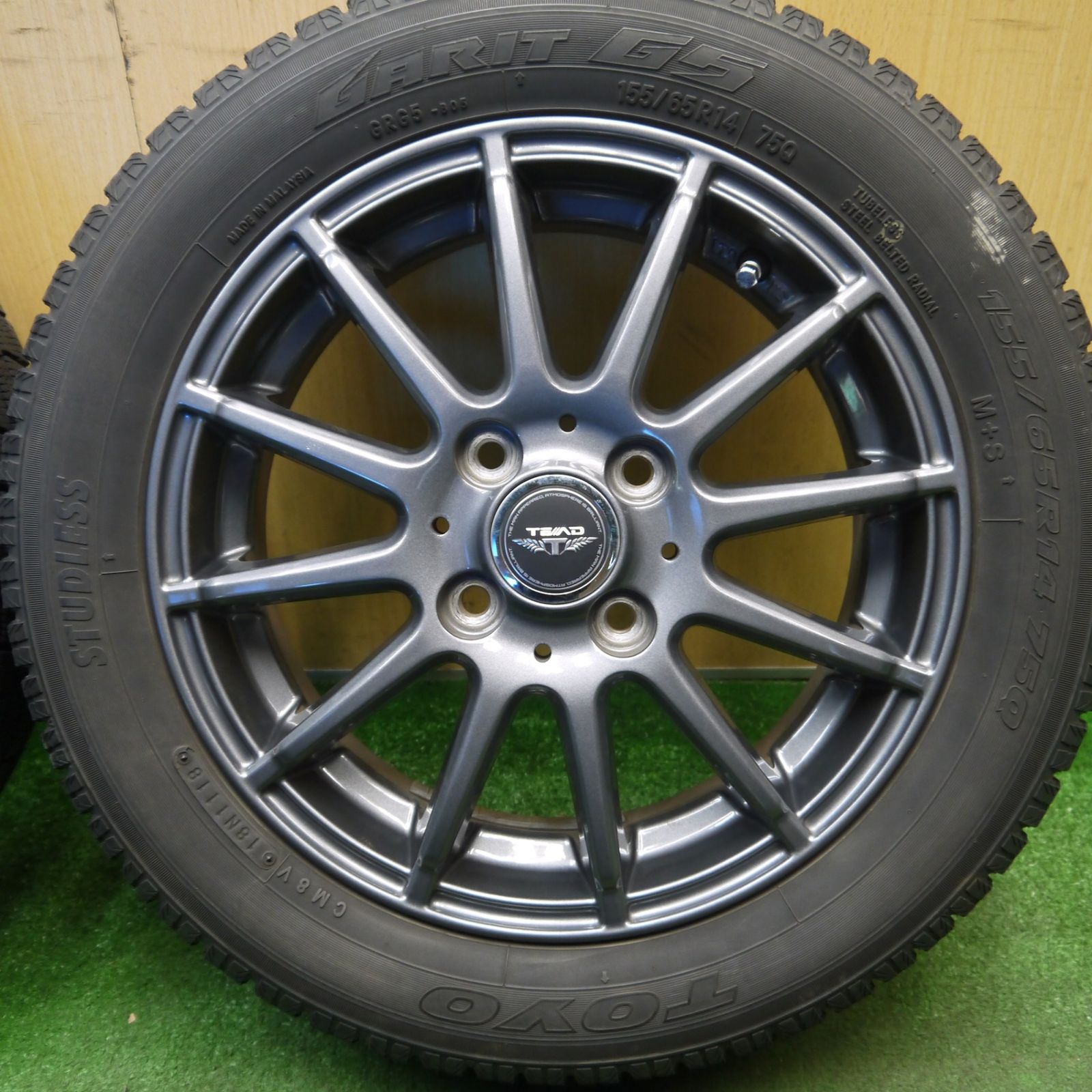 キレイ☆スタッドレス 155/65R14 トーヨー ガリット G5 TEAD テッド 14
