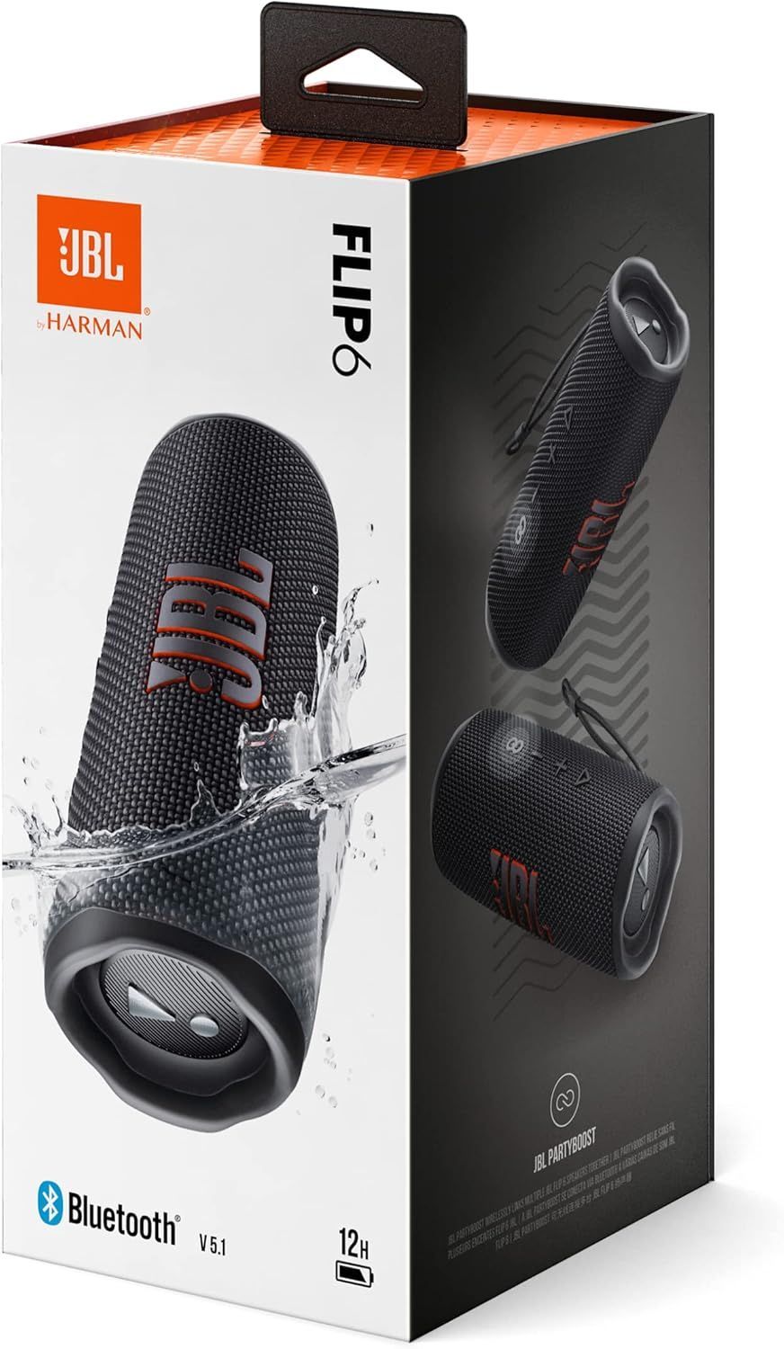 JBL FLIP6 Bluetoothスピーカー 2ウェイ・スピーカー ブラック JBL FLIP6 Bluetoothスピーカー ブラック JBLFLIP6BLK 2ウェイ
