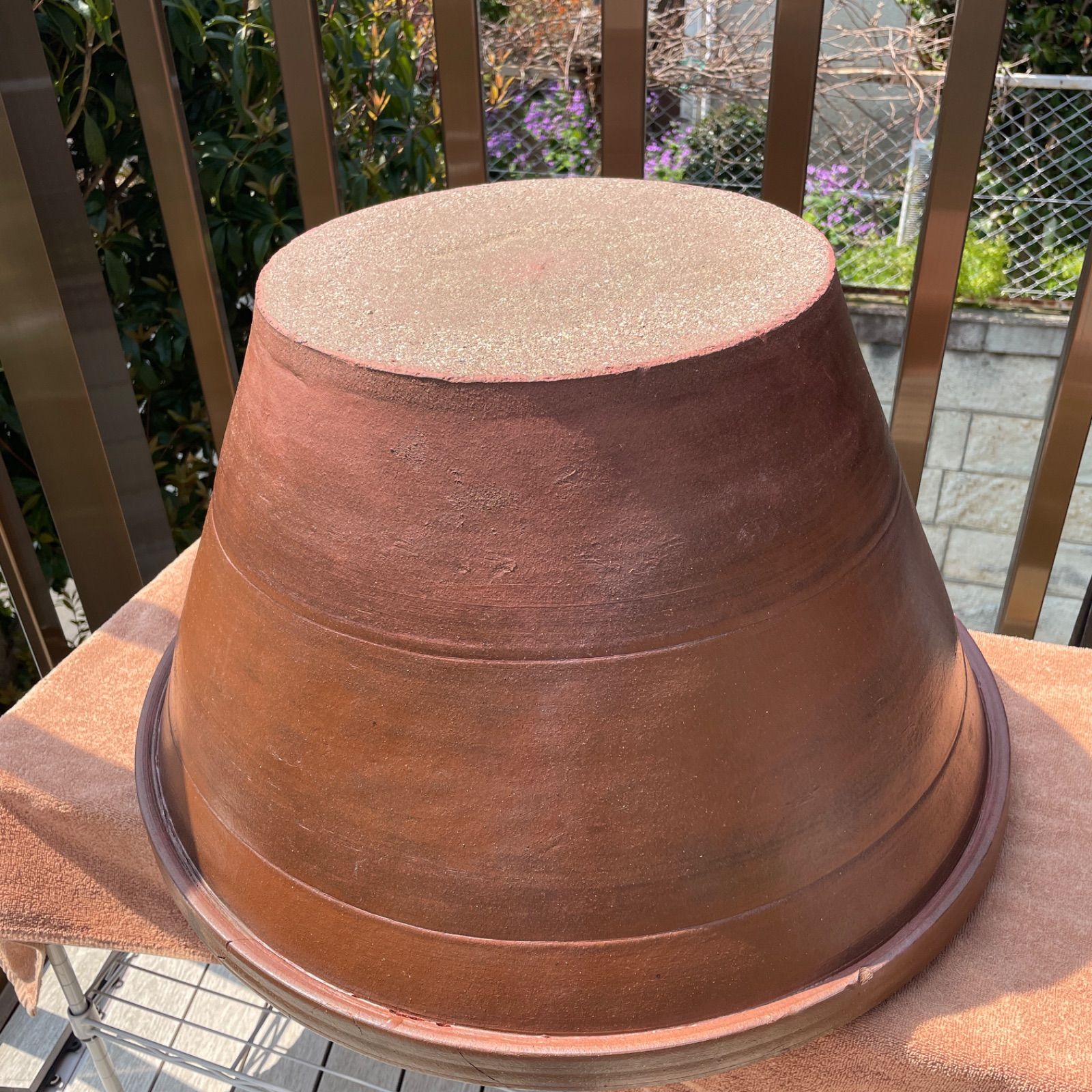 深鉢 2尺 大谷焼 ＜森陶器＞ メダカ鉢 金魚鉢 睡蓮鉢 陶器 日本製59×32