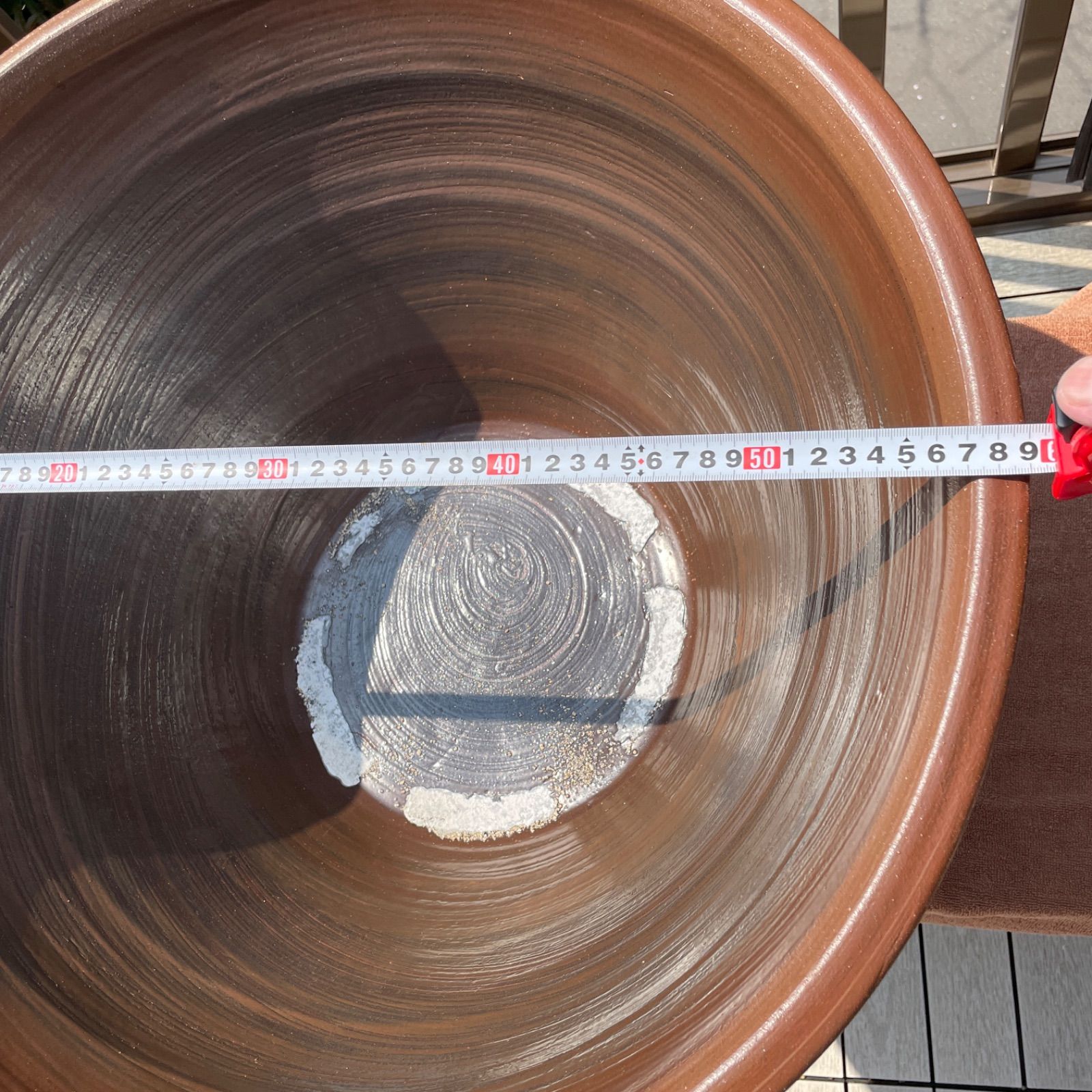 深鉢 2尺 大谷焼 ＜森陶器＞ メダカ鉢 金魚鉢 睡蓮鉢 陶器 日本製59×32