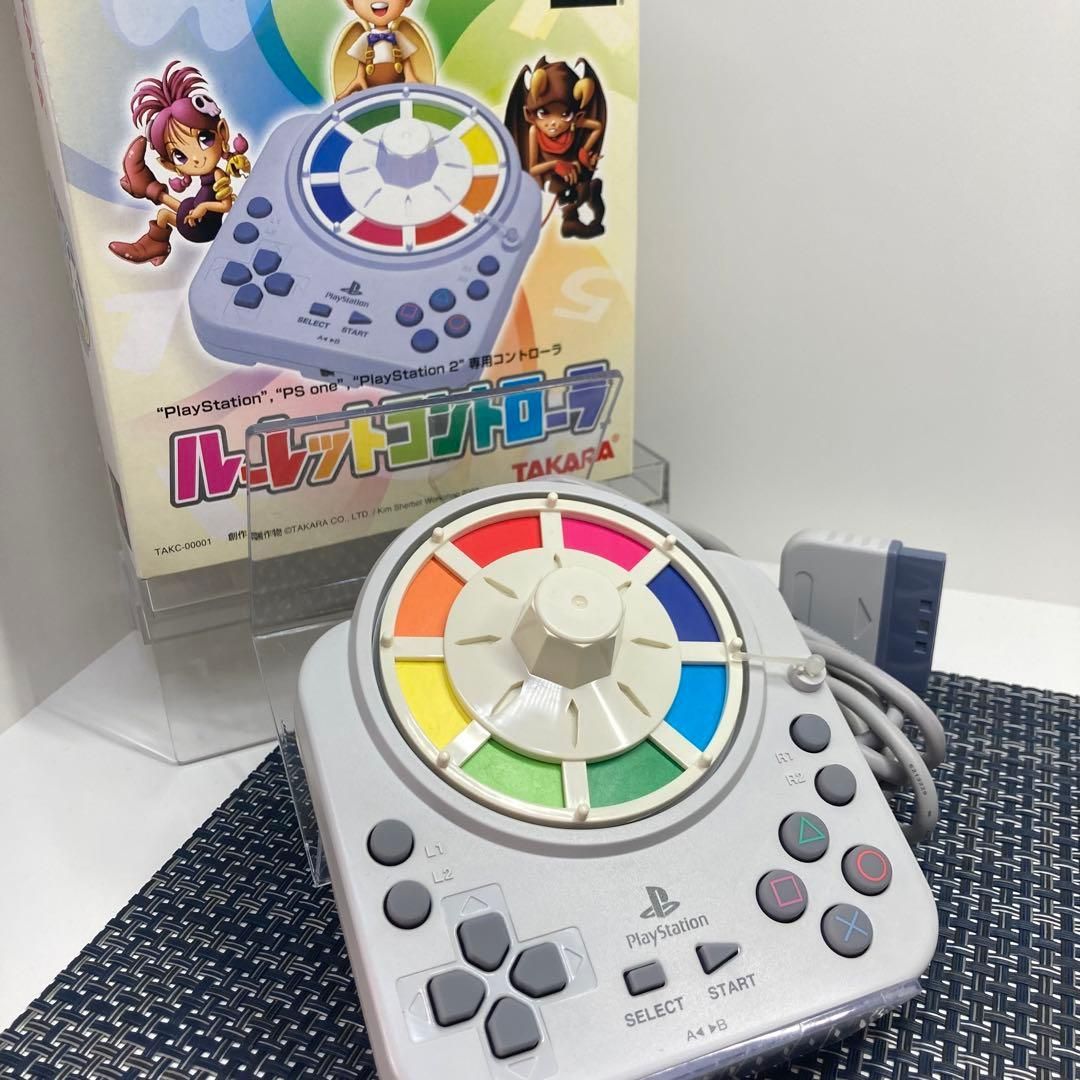 【動作確認済】PS 人生ゲーム ルーレットコントローラー化粧箱付き プレステ2 プレイステーション2