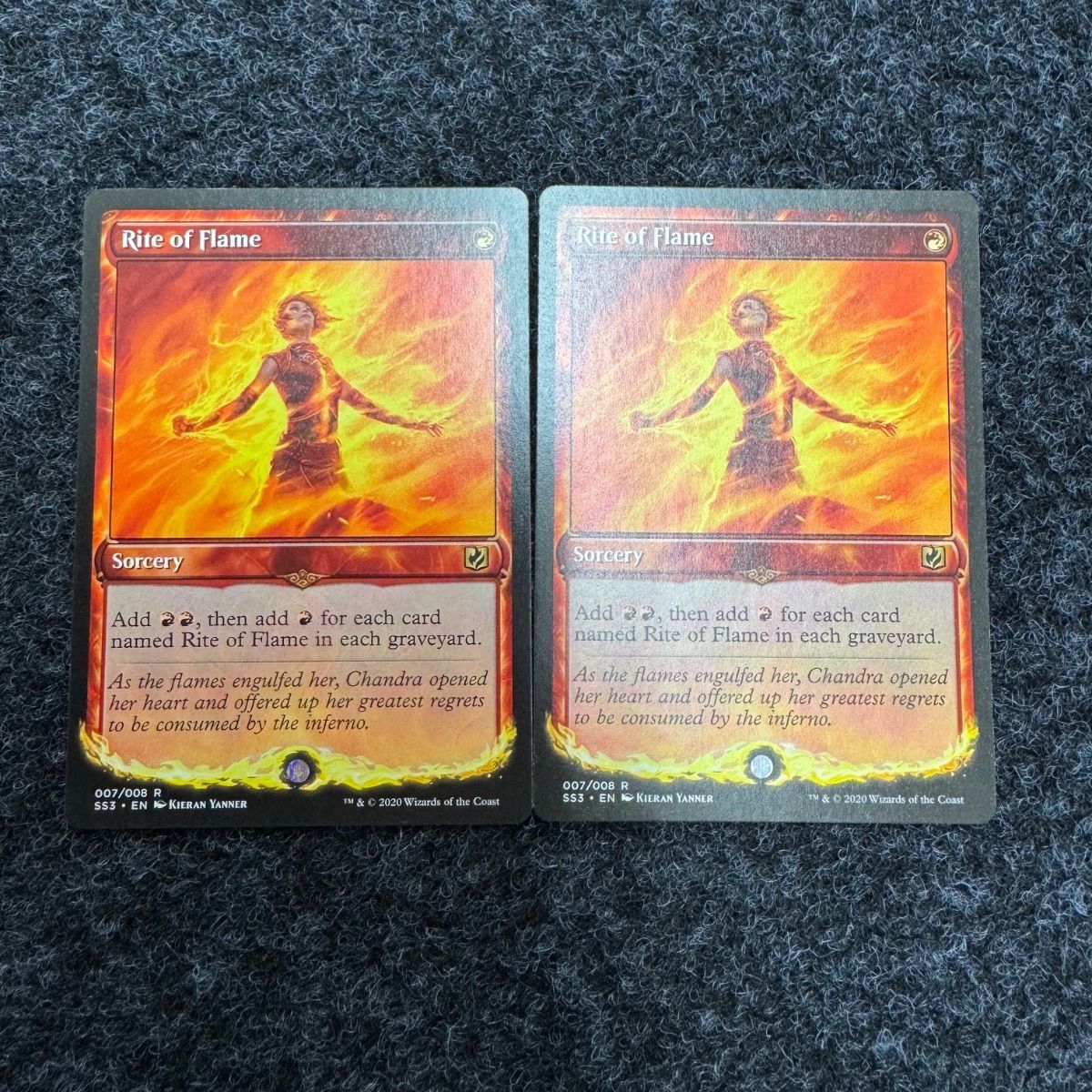 MTG 炎の儀式 英語 SS3 signature spellbook : chandra 2枚セット 