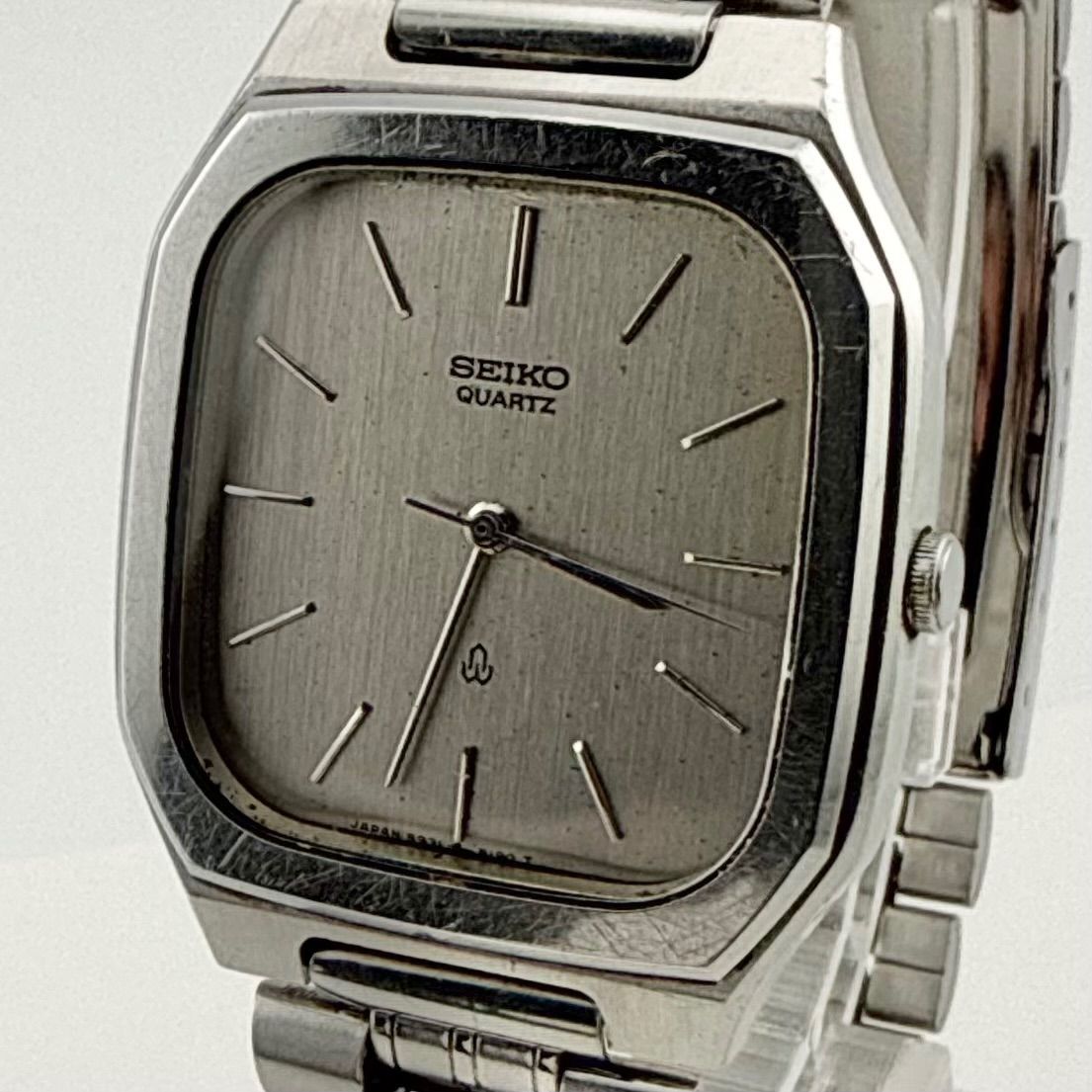 ​【極美品・希少】セイコー クォーツ 5931-5190 電池/パッキン交換済 SEIKO 5931-5190 セイコー スクエア クォーツ メンズ ボーイズ 腕時計