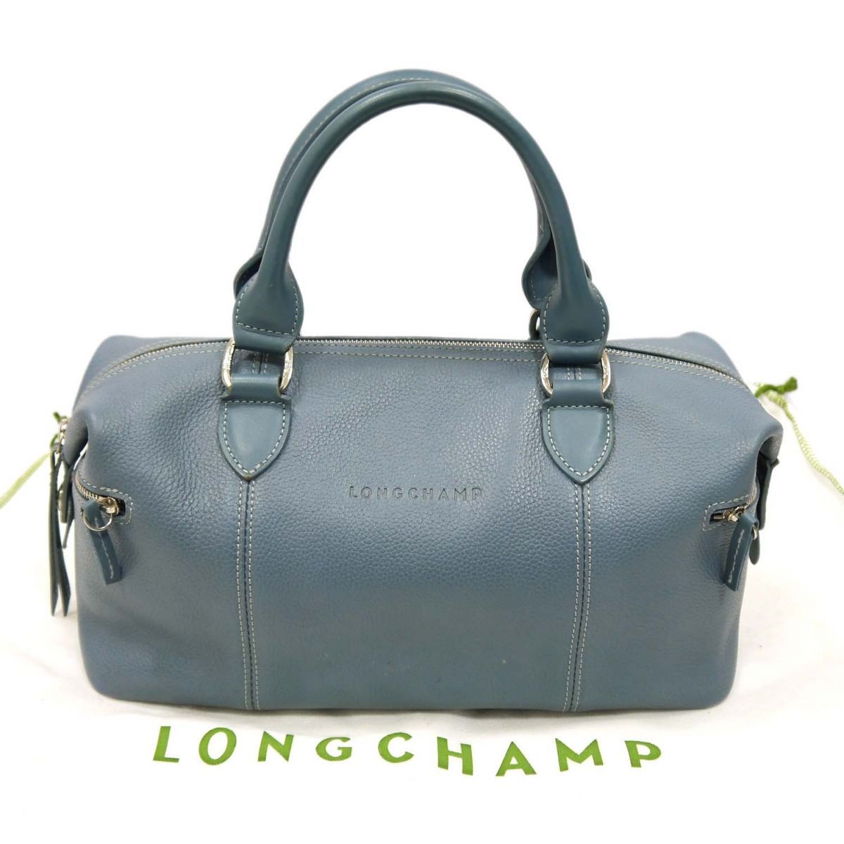 ◇LONGCHAMP ロンシャン レザー ハンドバッグ フランス製 本革 