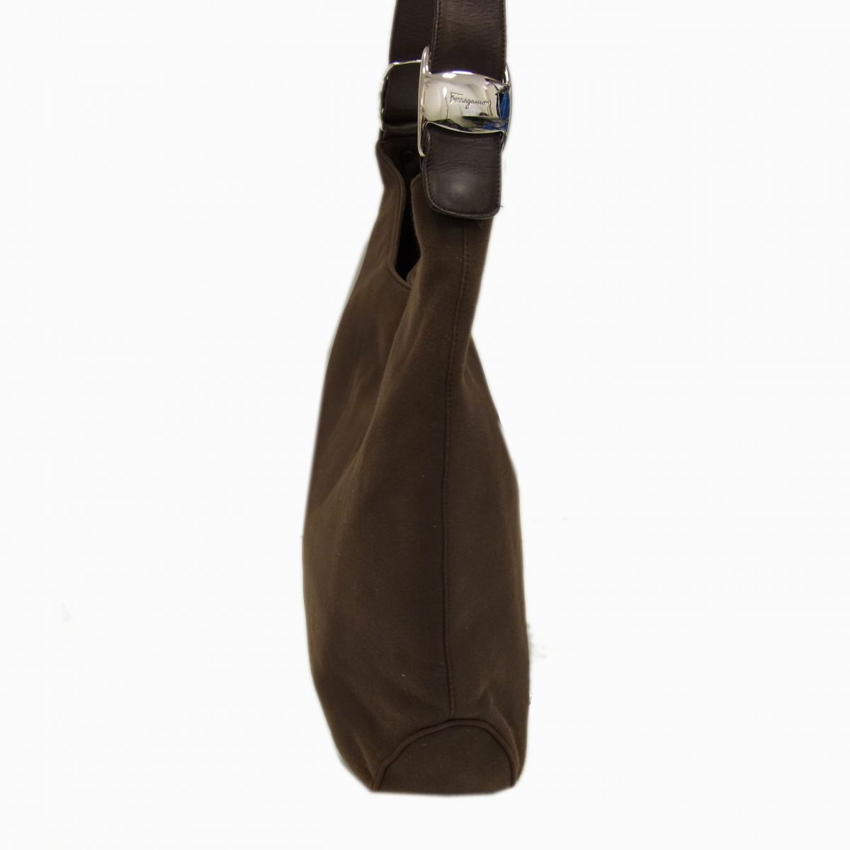 ◇Salvatore Ferragamo ショルダーバッグ ヴァラ バックル ダーク