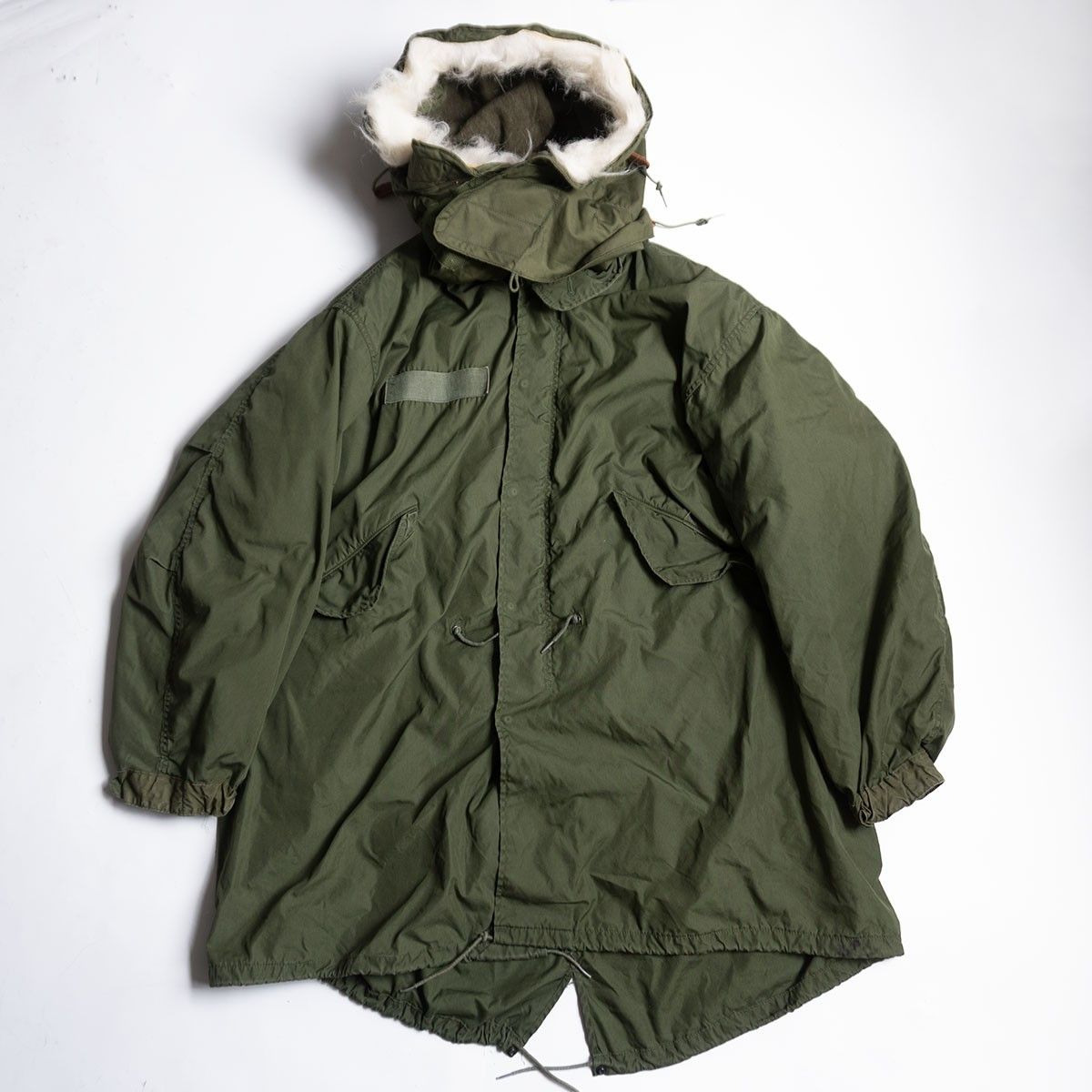 美品/80s】US ARMY【M-65 モッズコート】L フルセット フィッシュ