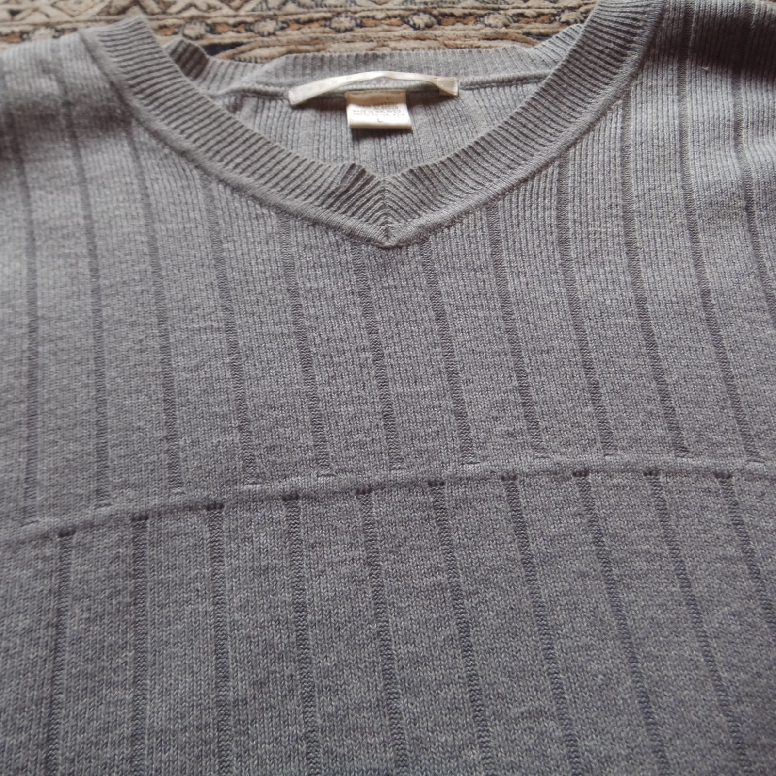 90s perry ellis v-neck cotton knit ペリーエリス Vネックコットン 