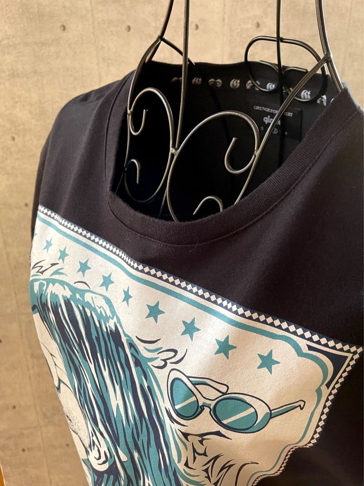 glamb NIRVANA カートコバーンTee ブラック メンズ レディース サイズ 