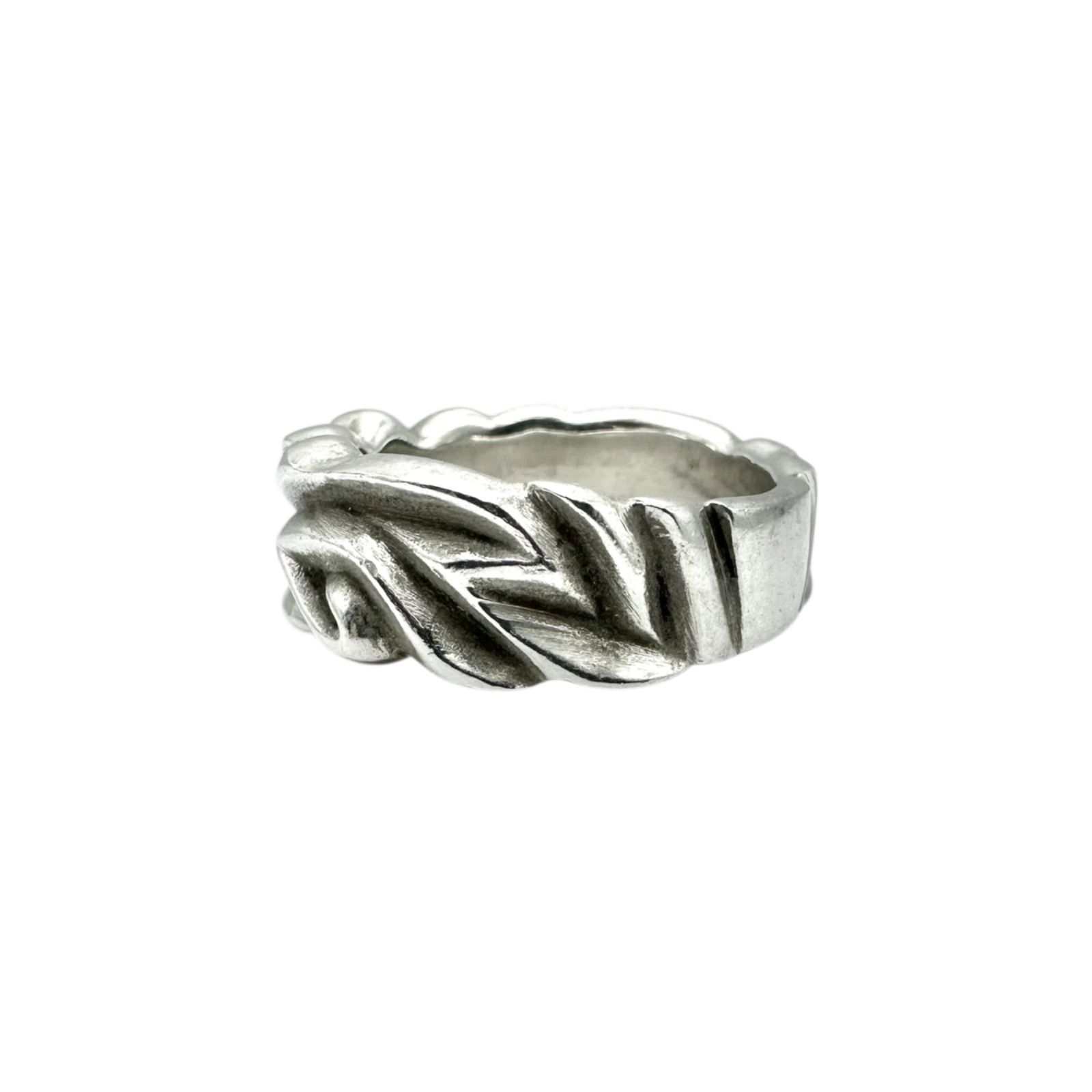 流動的な造形】 Silver 925 刻印 00s Vintage Design Ring シルバー 