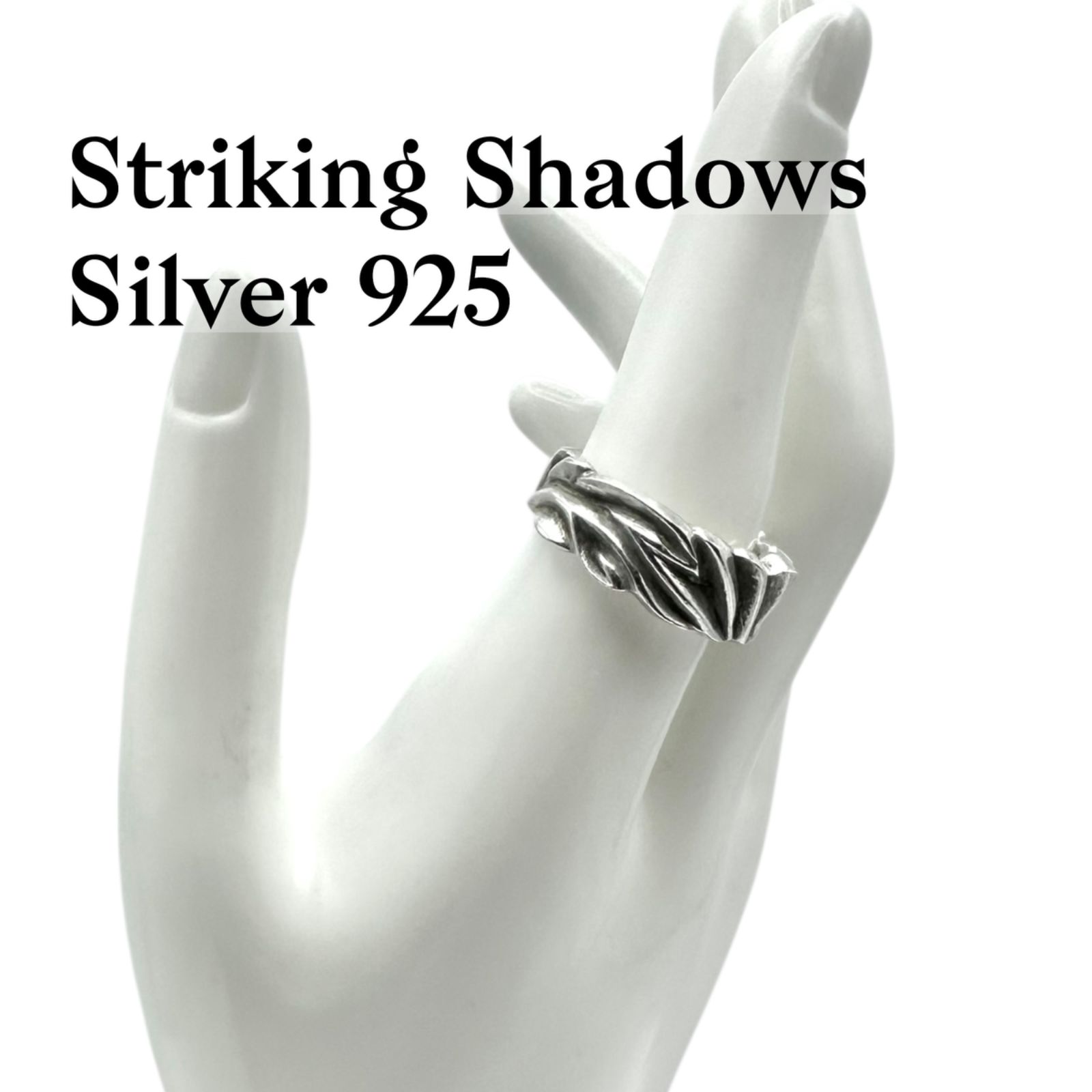 流動的な造形】 Silver 925 刻印 00s Vintage Design Ring シルバー 
