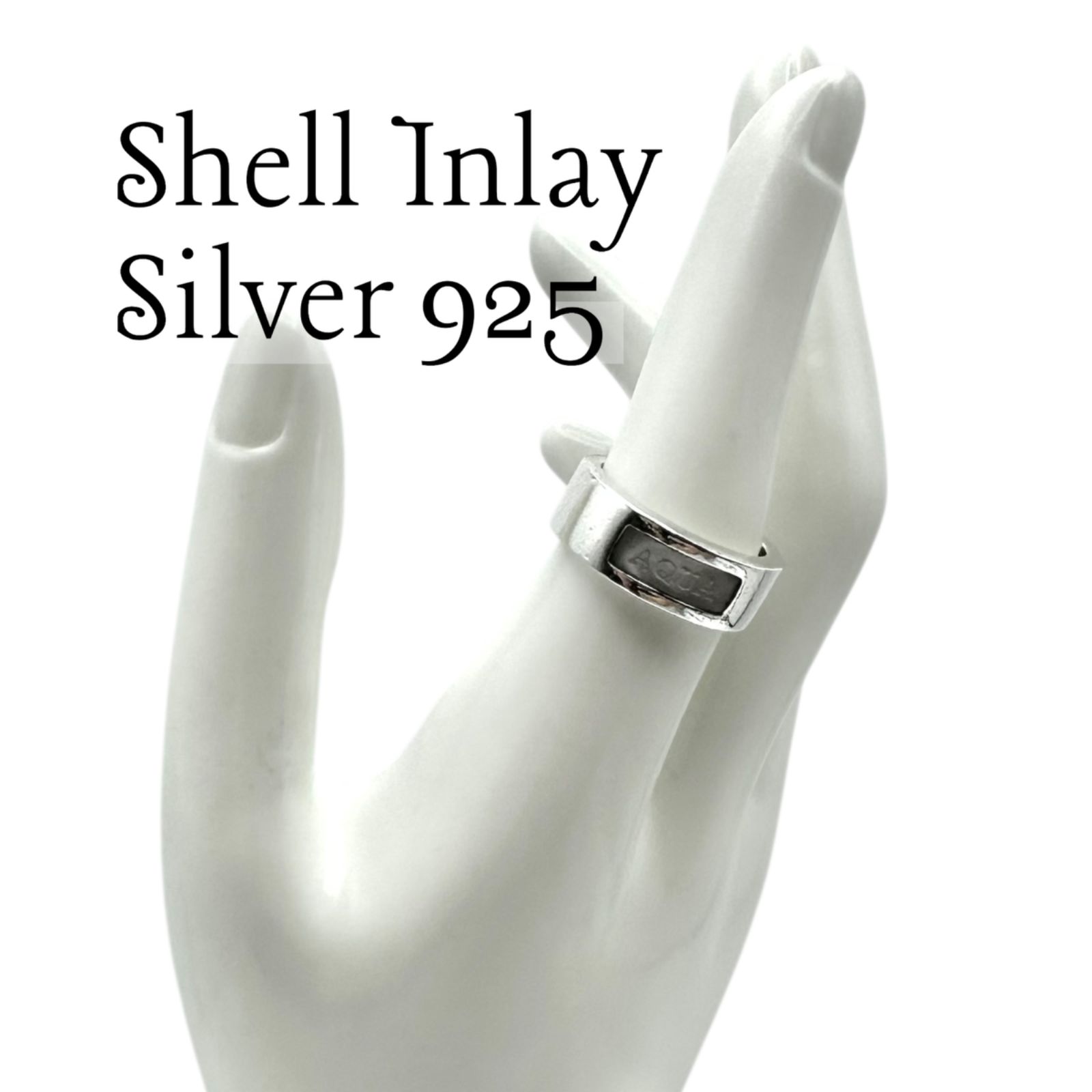 海と宇宙】AQUA アクア Silver 925 刻印 Design Ring シルバー 