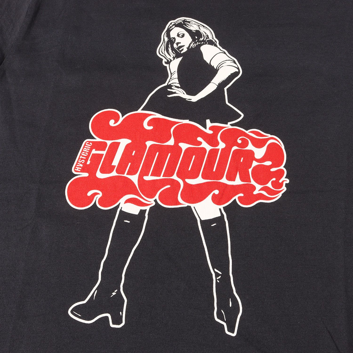 HYSTERIC GLAMOUR ヒステリックグラマー Tシャツ ブラック 黒 サイズ:S 