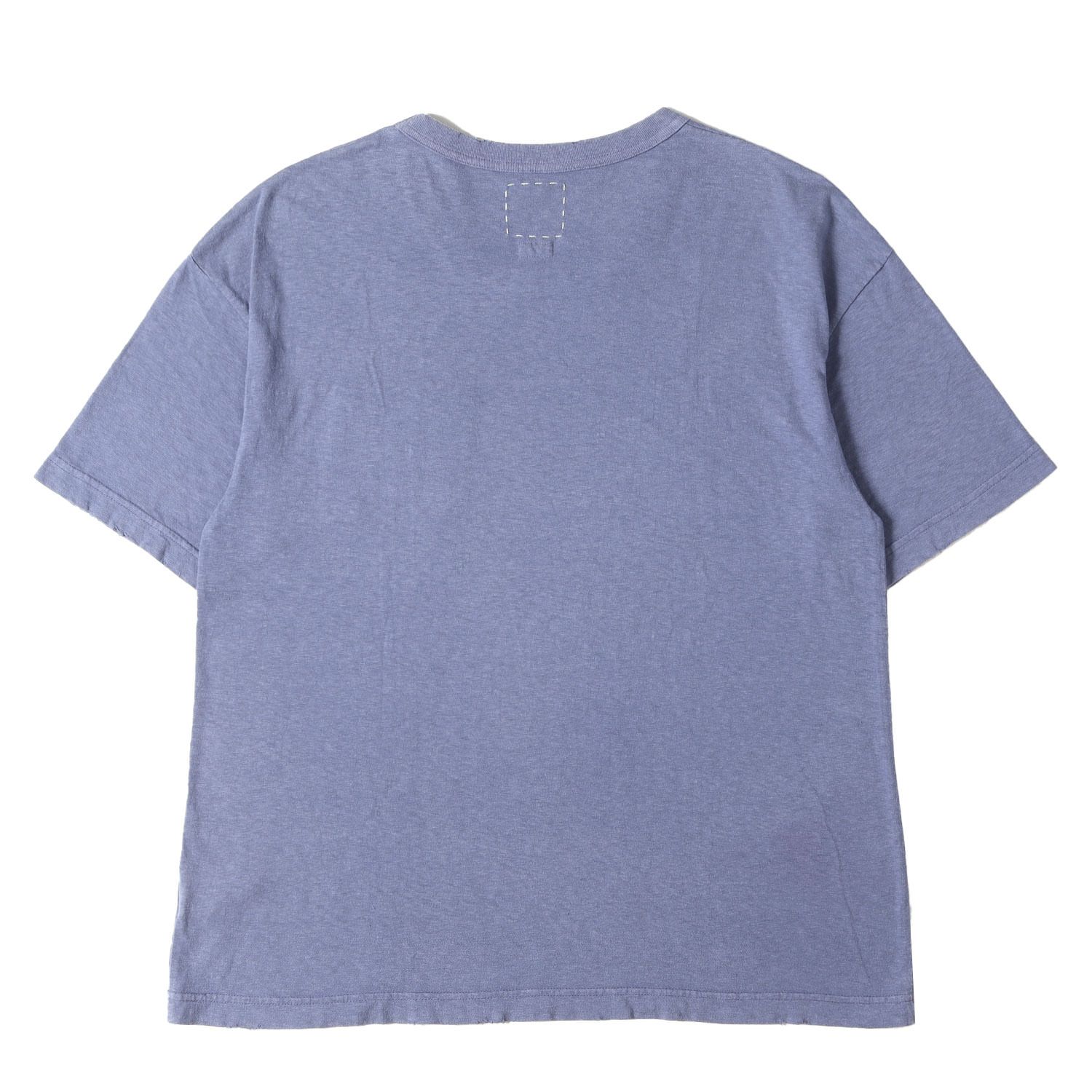 visvim ビズビム Tシャツ ネイビー 紺 サイズ:1 | 21AW ムラ染め加工 