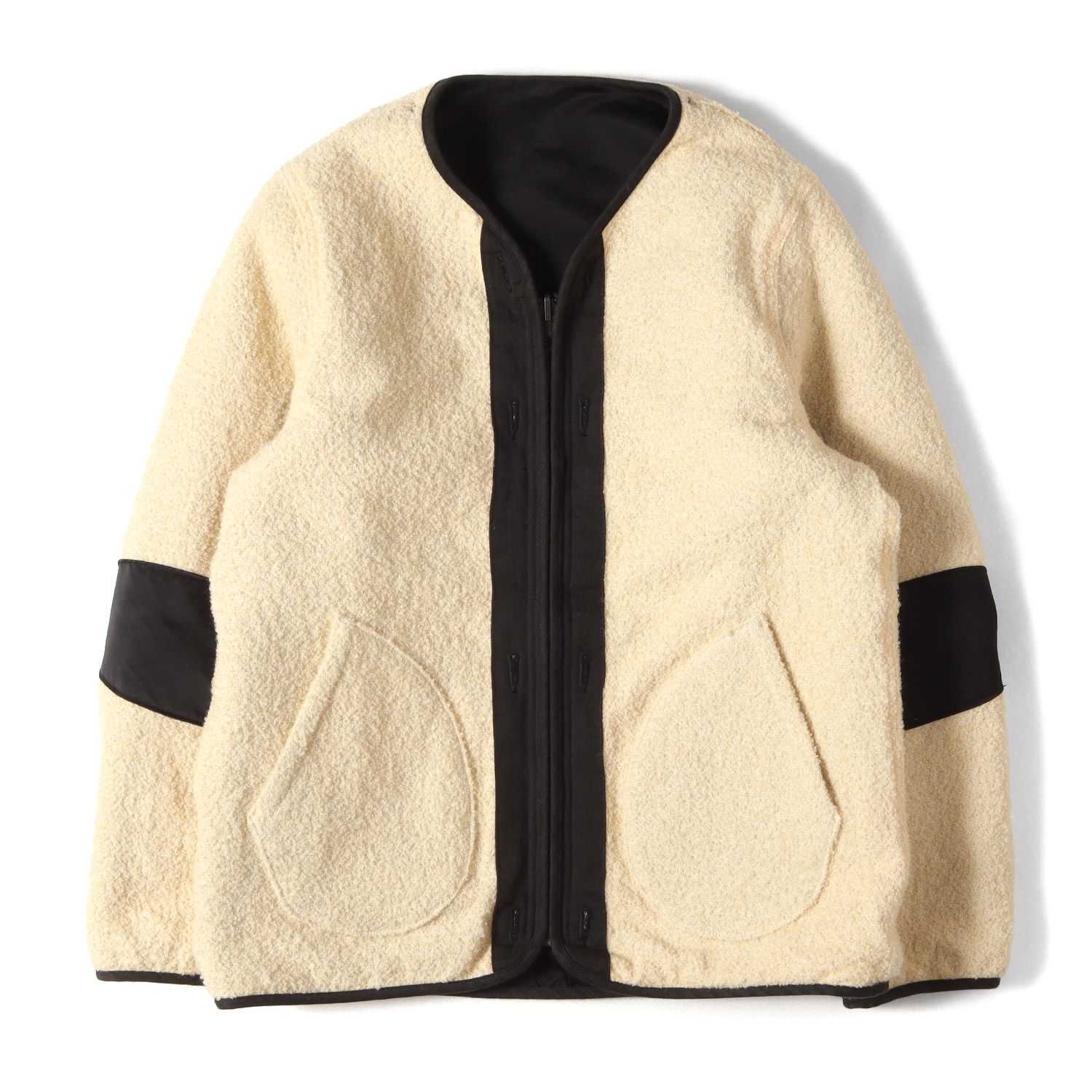 visvim ブラック ジャケット サイズ2 visvim ビズビム ジャケット ブラック オフホワイト 黒白 サイズ:2