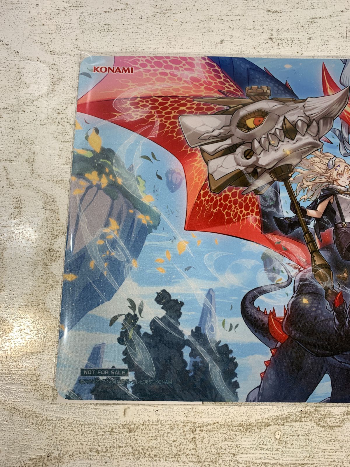 紫波49-1-0329]【中古】遊戯王 黒き竜のエクレシア プレイマット