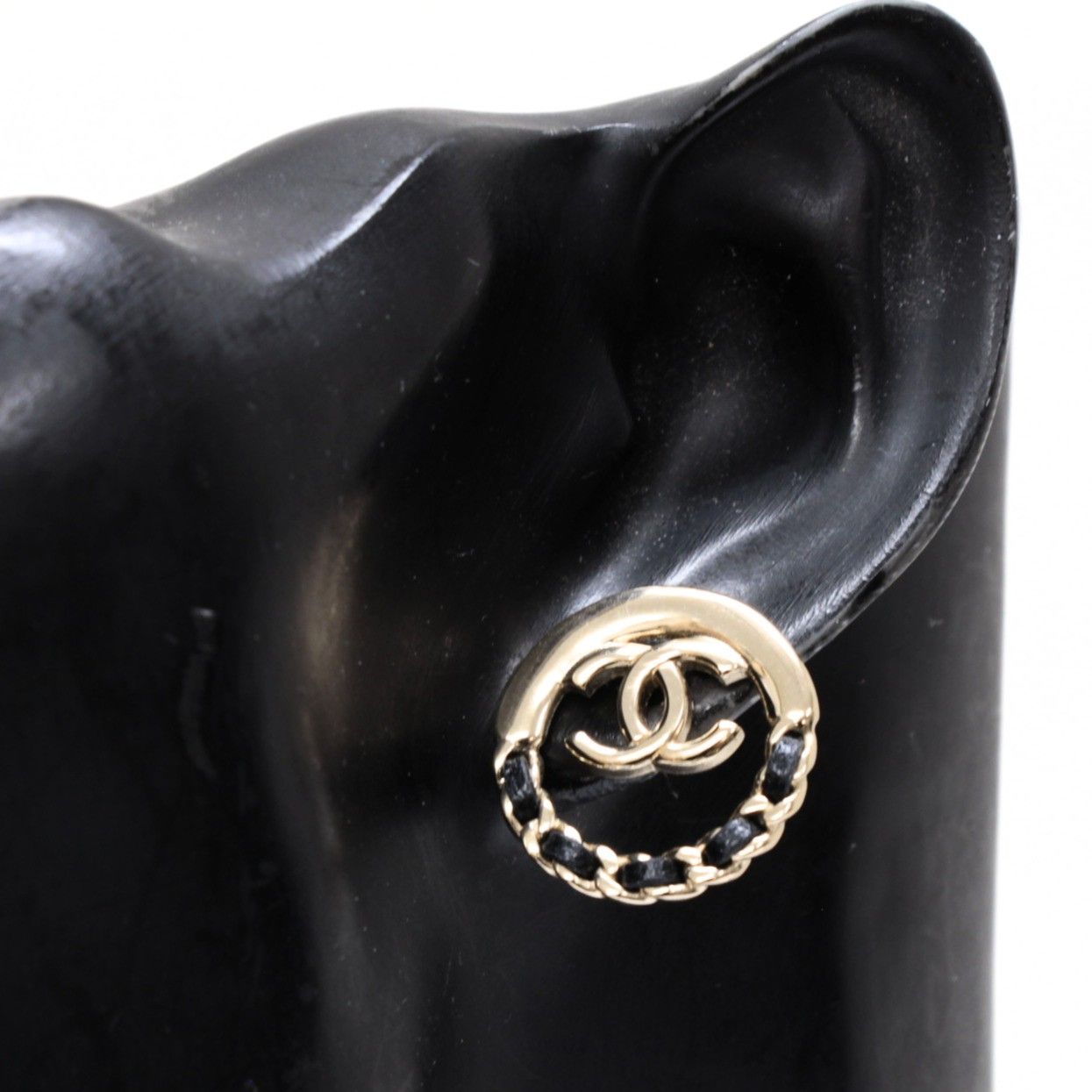 CHANEL シャネル ココマーク チェーンデザイン ピアス B22P 【74089