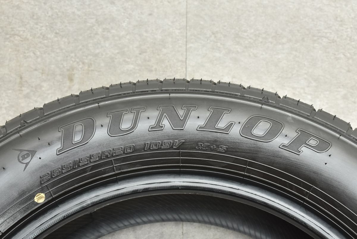新車外し 2025年製】ダンロップ グラントレック PT5A 265/55R20 バリ溝 