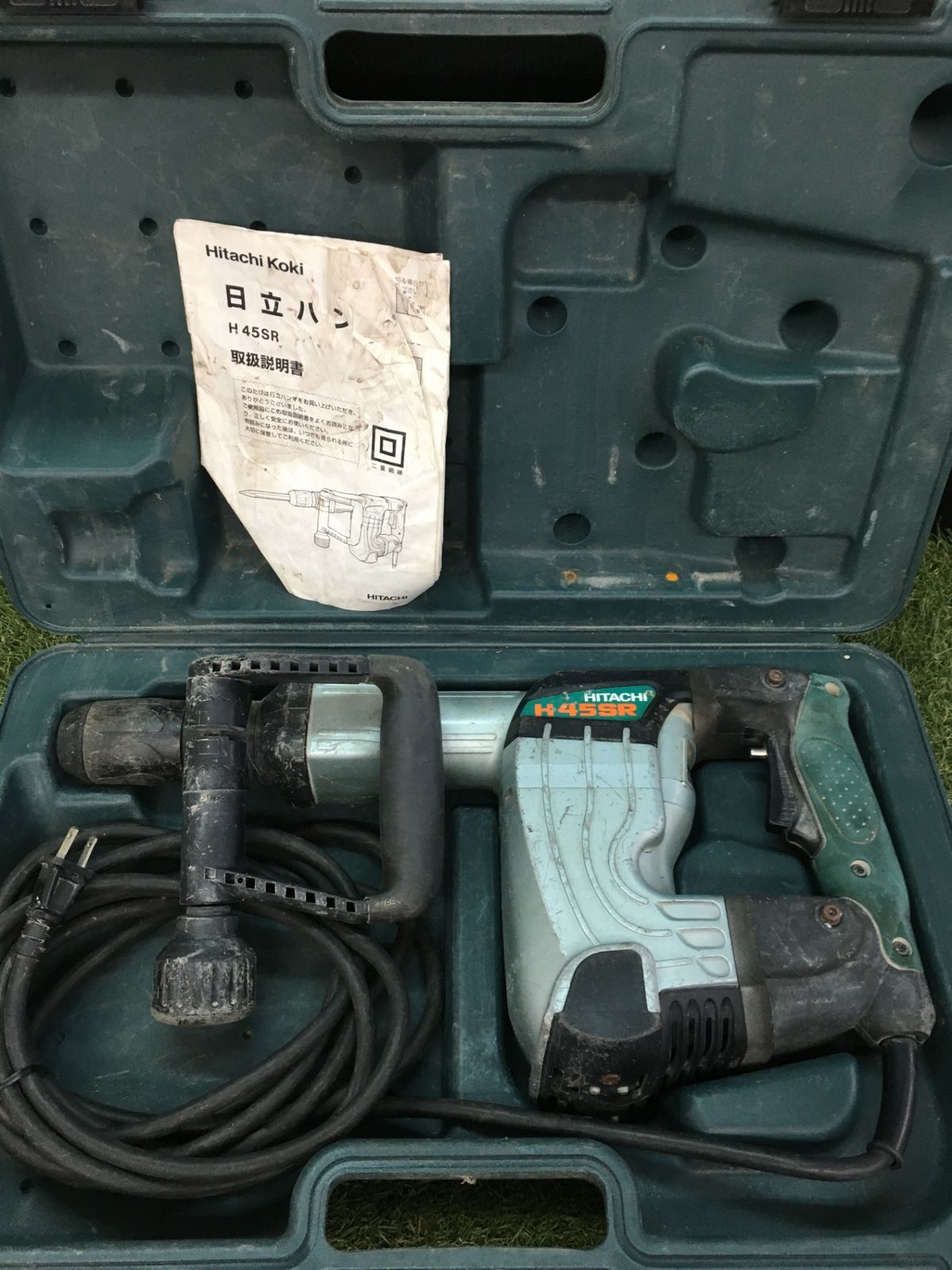 中古品】【0906】ハンマ [六角軸17㎜ 100v サイドハンドル/ケース付 