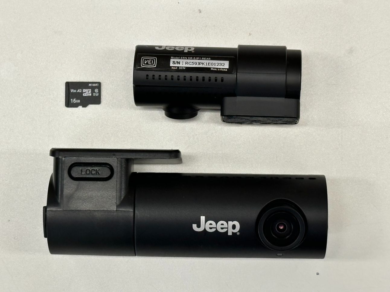 Jeep 純正 前後 ドライブレコーダー ERN DR-SJP1 ドラレコ DR ダッシュ