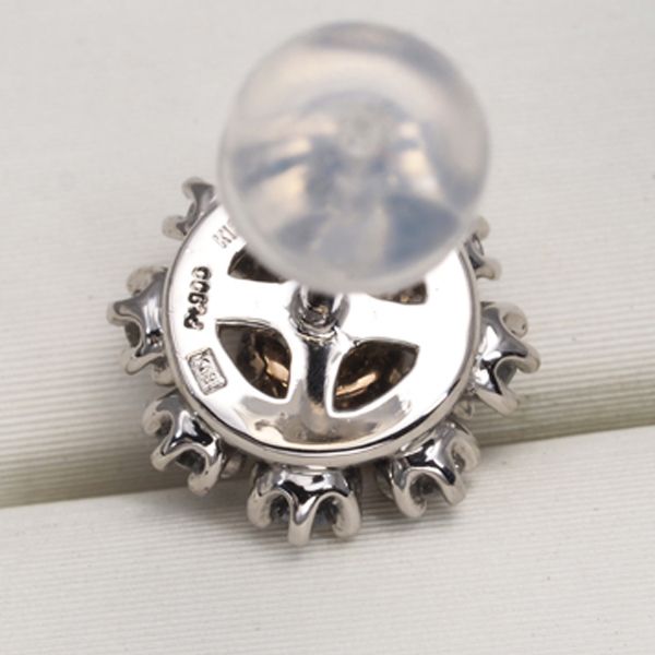 カシケイ ピアス ブラウン ダイヤ ダイヤモンド 0.40ct/0.25ct 