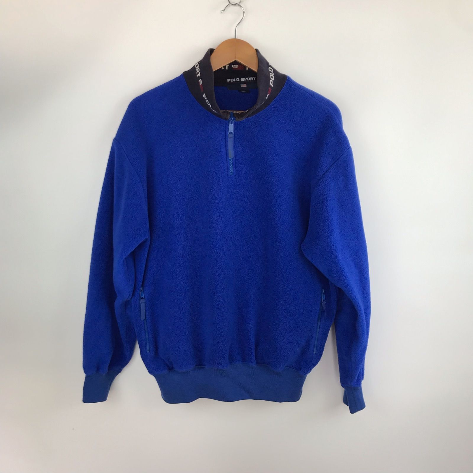 90s POLO SPORT Ralph Lauren ハーフジップフリースプルオーバー 