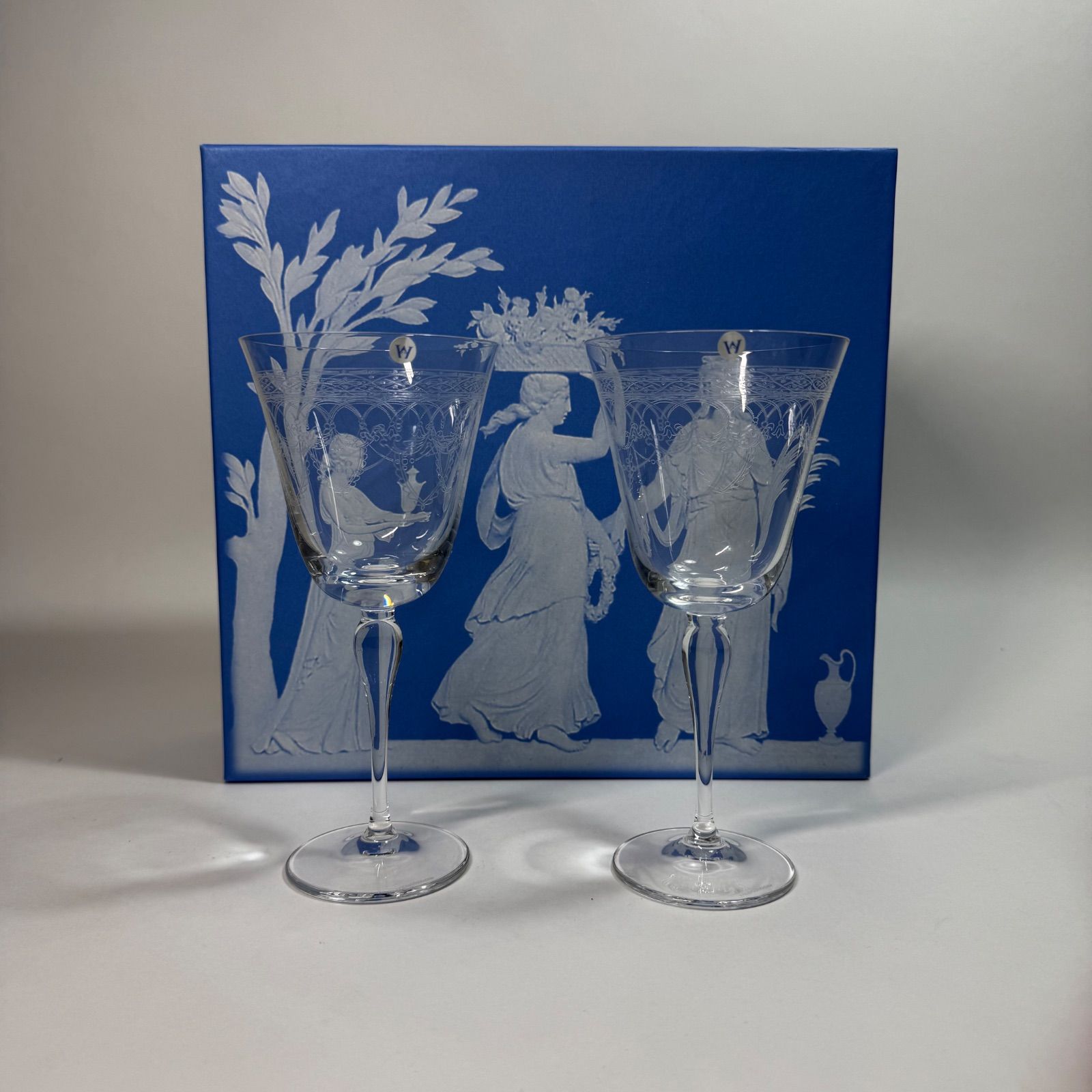 ウェッジウッド ミューズ WEDGWOOD ウェッジウッド「ミューズ(Muse)」ワイングラス ペア 未使用